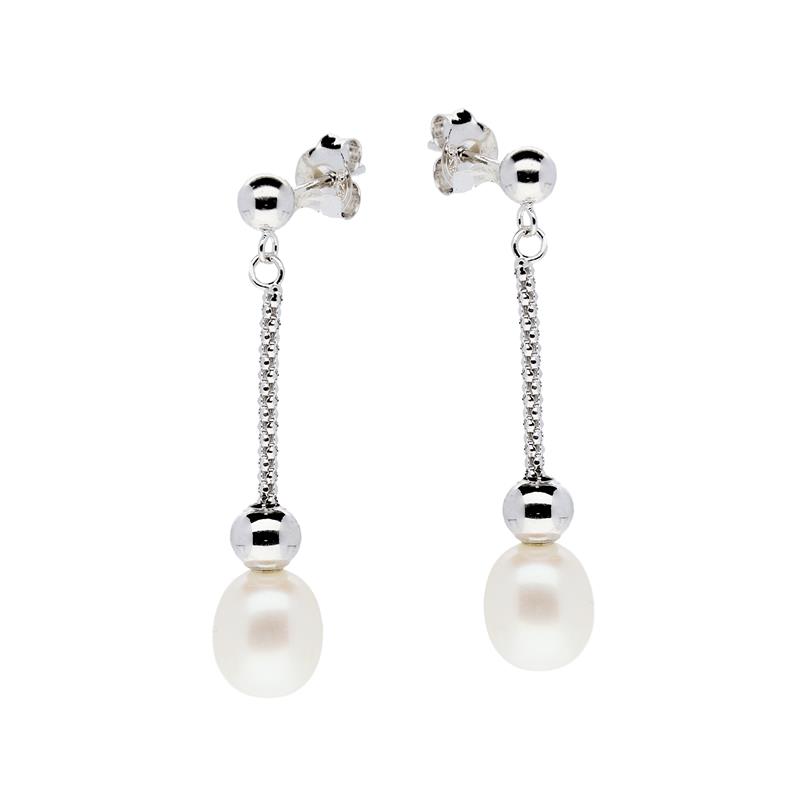 GLOW - 108.5257.00 - Oorhangers - Zilver - Zirkonia