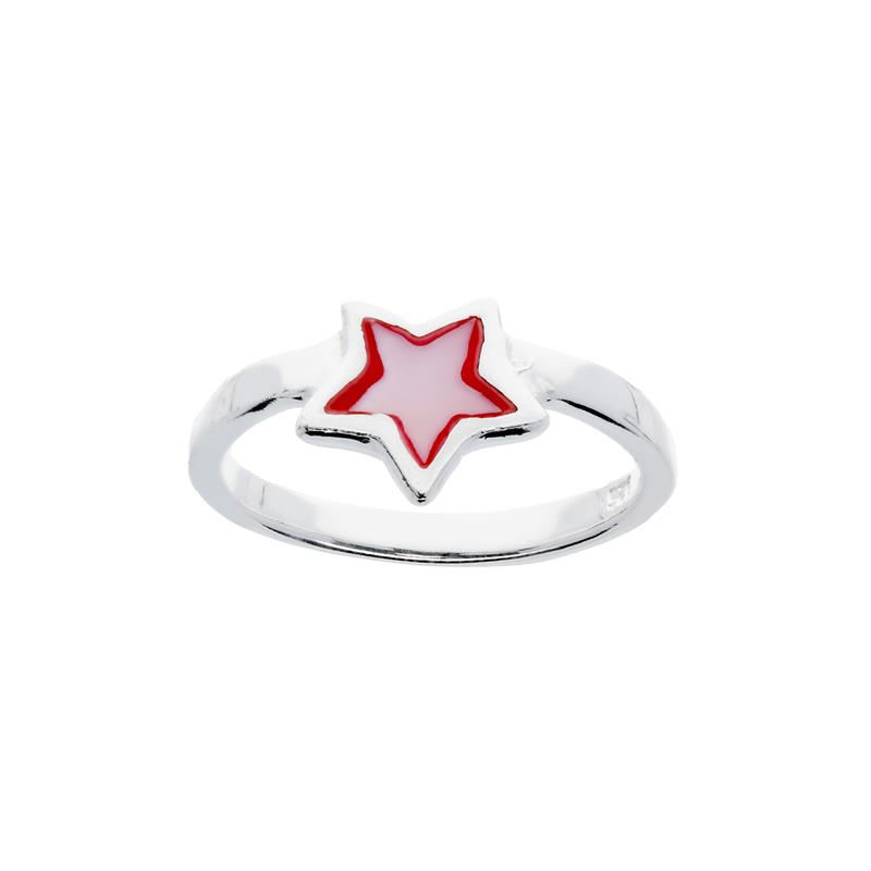 Zilveren kinderring met een rood/roze ster van Lilly. Deze 925 sterling zilveren ring in maat 42 heeft een glanzende afwerking en gezet met een vrolijk gekleurd rood/roze emaille. Combineer deze ring met de bijpassende hanger of oorknopjes van Lilly.

Lilly - kinder sieraden 
Meisjes zijn nieuwsgierig, een tikkeltje eigenwijs en hebben vaak op jonge leeftijd al een eigen stijl. LillyAs sieradencollectie biedt kindersieraden voor de allerkleinsten, maar ook voor grote stoere meiden! LillyAs sieraden zien er fantastisch uit en zijn sterk genoeg voor ieder avontuur! Met de nieuwe collectie van Lilly valt eindeloos te fantaseren en combineren. Oorbelletjes met de vrolijkste kleuren en kettinkjes met alpacaAs of spetterende glitters!
  
Specificaties
  - 111.4018.42
  - Ring
  - 925 Sterling Zilver
  - Maat 42