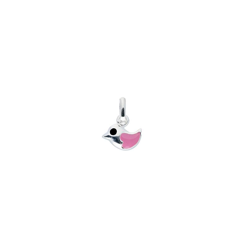Zilveren Kinderhanger Vogel 8.7x10.2mm