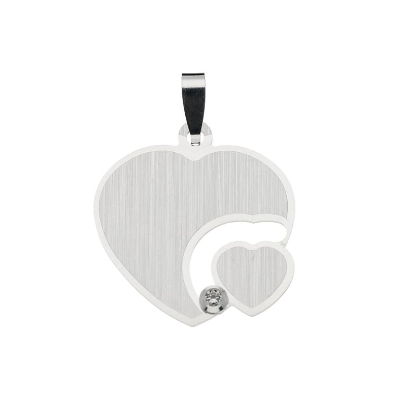 GLOW - 142.0087.00 - Graveerplaatje - Zilver - Zirkonia