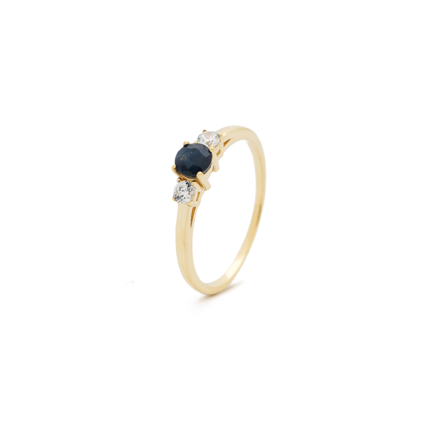 Gouden Ring met Saffier