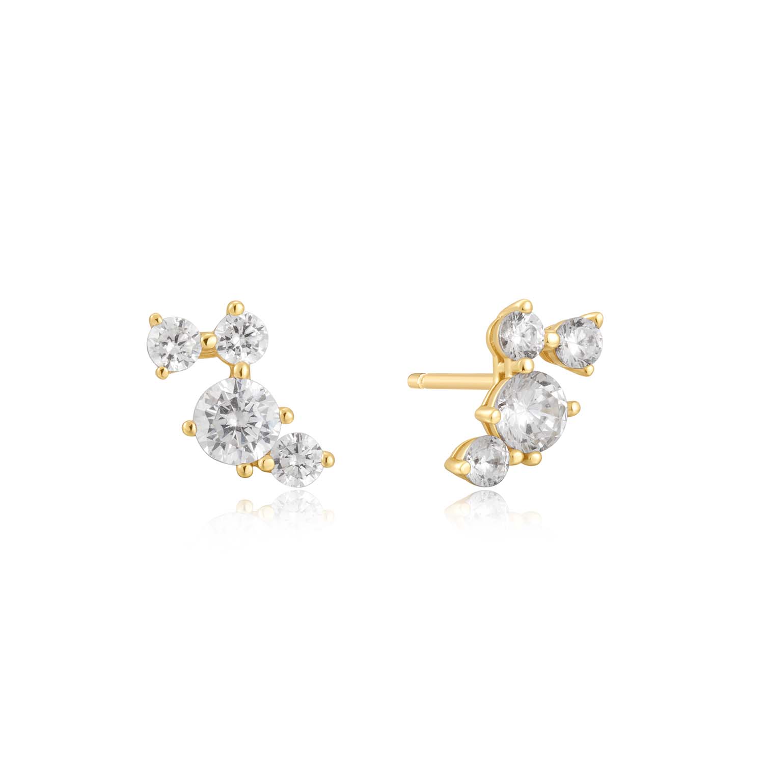 Injecteer wat glinstering in je dagelijkse stapels studs met deze glinsterende studs in 14kt verguld sterlingzilver. Je kunt met deze oorbellen gemakkelijk de overgang maken van kantoor naar een avondje uit met fonkelende kubieke zirkonia steentjes die niet beknibbelen op de glans.

HET MERK
GeÃ¯nspireerd door de laatste fashion trends is Ania Haie het toonaangevende sieradenmerk voor hoogkwalitatieve maar ook betaalbare zilveren sieraden, zonder op de kwaliteit in te leveren. Iedere collectie is gebaseerd op de laatste catwalktrends, waardoor Ania Haie snel tot hÃ©t sieradenmerk voor stijlbewuste consumenten is verkozen. Elk sieraad wordt ontworpen om te combineren met andere sieraden waardoor je je eigen look kunt creÃ«ren. Maar ook zijn Ania Haie sieraden opvallend genoeg om op zichzelf te dragen.

SPECIFICATIES
- Ania Haie
- Oorbellen
- 925 zilver met gold/ rhodium plating
- Lengte 10,5mm
- AH E058-09G