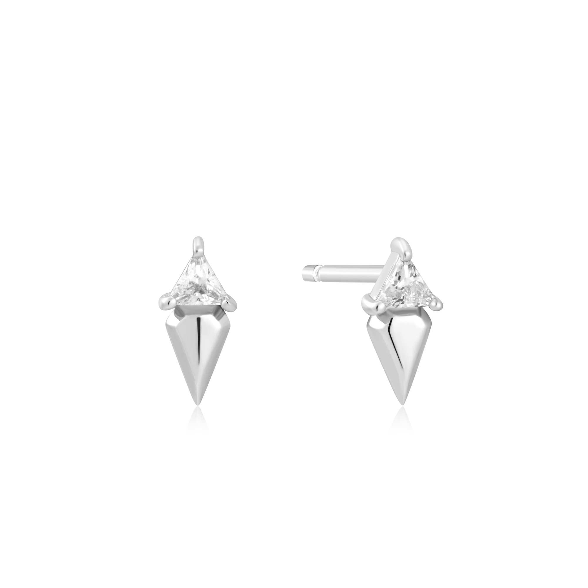 Omarm onze opvallende studs om je alledaagse looks te verbeteren. Met een driehoekige zirkonia gecombineerd met een zilveren geometrische rand, zijn deze gemakkelijk te stylen studs de perfecte stapelstukken voor elke gelegenheid. 

HET MERK
GeÃ¯nspireerd door de laatste fashion trends is Ania Haie het toonaangevende sieradenmerk voor hoogkwalitatieve maar ook betaalbare zilveren sieraden, zonder op de kwaliteit in te leveren. Iedere collectie is gebaseerd op de laatste catwalktrends, waardoor Ania Haie snel tot hÃ©t sieradenmerk voor stijlbewuste consumenten is verkozen. Elk sieraad wordt ontworpen om te combineren met andere sieraden waardoor je je eigen look kunt creÃ«ren. Maar ook zijn Ania Haie sieraden opvallend genoeg om op zichzelf te dragen.

SPECIFICATIES
- Ania Haie
- Oorbellen
- Lengte 9mm
- 925 zilver met gold/ rhodium plating
- AH E059-04H