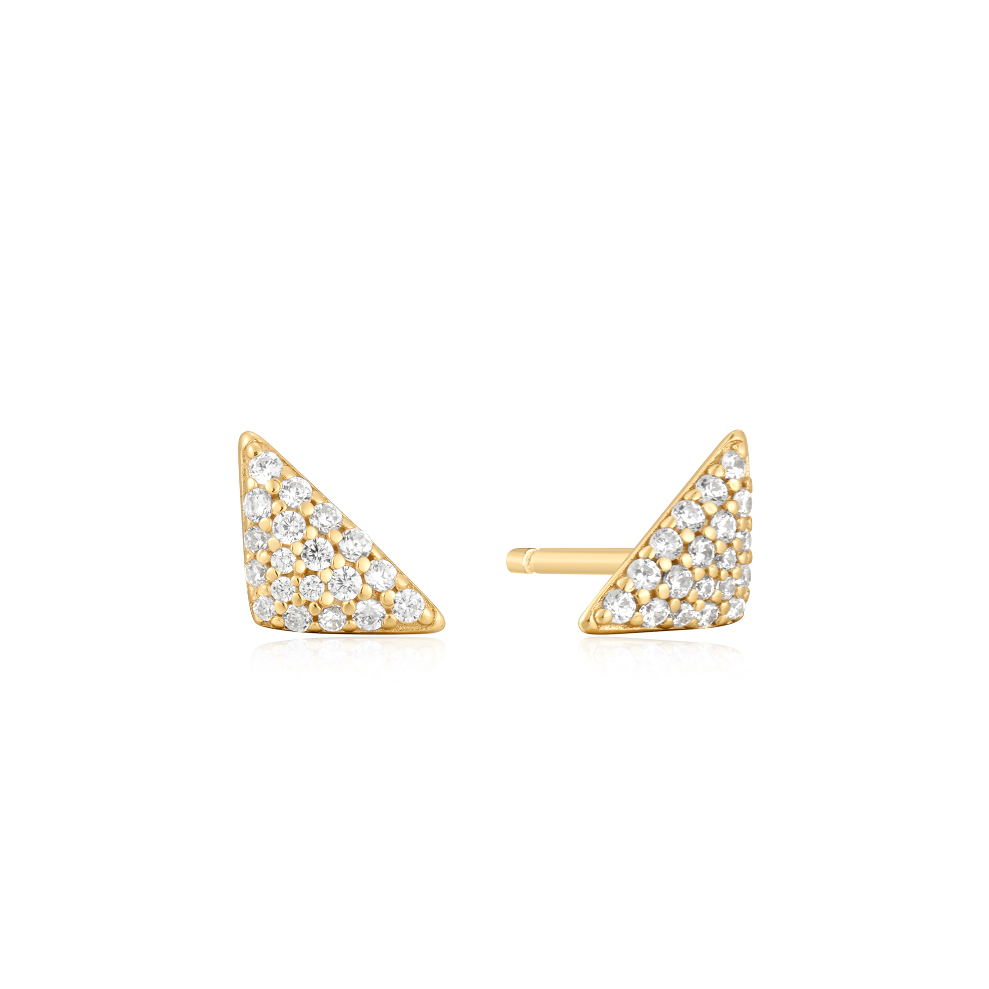 Een verheven klassieker om toe te voegen aan je dagelijkse sieradencollectie, deze minimale maar opvallende studs hebben een driehoekige rand versierd met zirkonia steentjes. Gemaakt van 14kt verguld sterlingzilver zijn deze gemakkelijk te stylen studs de perfecte stapelstukken voor elke gelegenheid.

HET MERK
GeÃ¯nspireerd door de laatste fashion trends is Ania Haie het toonaangevende sieradenmerk voor hoogkwalitatieve maar ook betaalbare zilveren sieraden, zonder op de kwaliteit in te leveren. Iedere collectie is gebaseerd op de laatste catwalktrends, waardoor Ania Haie snel tot hÃ©t sieradenmerk voor stijlbewuste consumenten is verkozen. Elk sieraad wordt ontworpen om te combineren met andere sieraden waardoor je je eigen look kunt creÃ«ren. Maar ook zijn Ania Haie sieraden opvallend genoeg om op zichzelf te dragen.

SPECIFICATIES
- Ania Haie
- Oorbellen
- Lengte 10mm
- 925 zilver met gold/ rhodium plating
- AH E059-06G