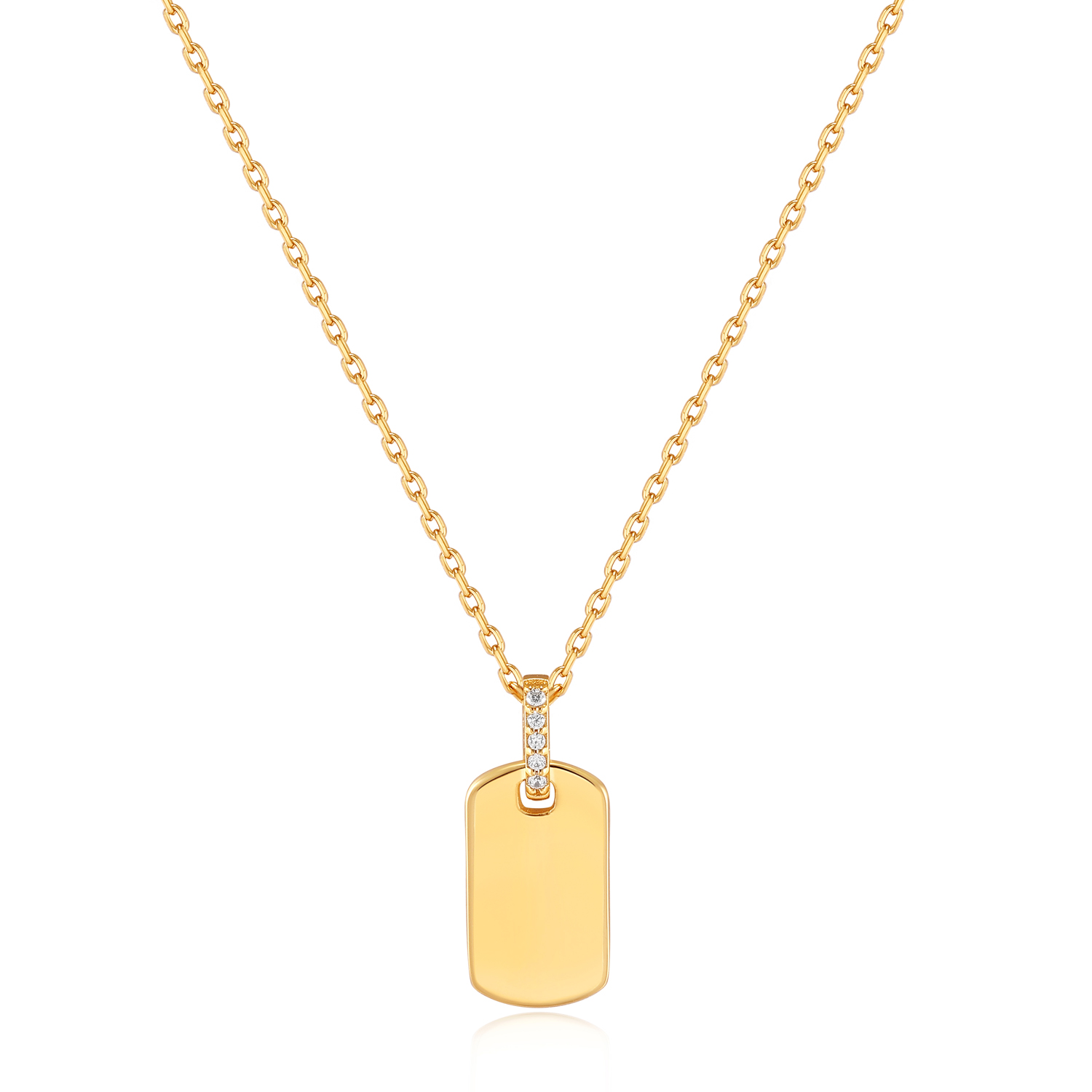 Omarm de hardwaretrend van dit seizoen met deze unieke ketting met hanger. Het draait allemaal om de statement hanger met prachtige zirkonia’s. Perfect voor een beetje alledaagse glamour