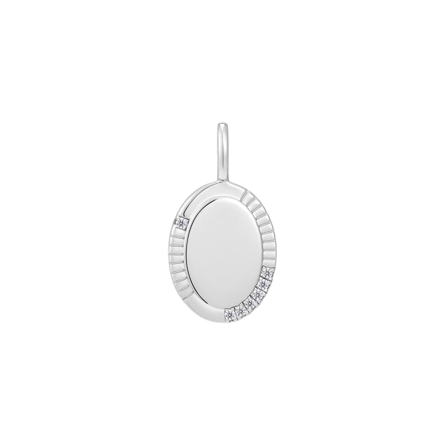 Productbeschrijving 
Geef je ketting een upgrade met deze mooie ovale bedel. De bedel bevat sprankelende zirkonia stenen en is gemaakt van 925 sterling zilver met rhodium plating. Bevestig je bedel eenvoudig aan een kettng, armband of connector.

Het Merk
GeÃ¯nspireerd door de laatste fashion trends is Ania Haie het toonaangevende sieradenmerk voor hoogkwalitatieve maar ook betaalbare zilveren sieraden, zonder op de kwaliteit in te leveren. Iedere collectie is gebaseerd op de laatste catwalktrends, waardoor Ania Haie snel tot hÃ©t sieradenmerk voor stijlbewuste consumenten is verkozen. Elk sieraad wordt ontworpen om te combineren met andere sieraden waardoor je je eigen look kunt creÃ«ren. Maar ook zijn Ania Haie sieraden opvallend genoeg om op zichzelf te dragen.

How It All Started
Met een passie voor kwalitatieve sieraden met stijl Ã©n het besef dat de mode bewuste vrouw niet wil inleveren op kwaliteit is Ania Haie geboren. De Ania Haie oprichters zagen later dat de moderne vrouw van vandaag graag sieraden combineert en layered om haar individualiteit te omarmen, de kans werd aangegrepen en de droom werd werkelijkheid.

Volg ons ook op social media
Wil jij op de hoogte blijven van nieuwe collecties, toffe combinaties en de laatste sieraden trends? Hou ons dan ook in de gaten op social media. Daarnaast inspireren wij jou dagelijks met verschillende looks en mix & match combinaties! Deel gerust jouw eigen unieke Ania Haie look door de hashtag #aniahaiexme te gebruiken. Wie weet wordt jouw look gerepost op Ã©Ã©n van onze kanalen!
Je kunt ons volgen op Facebook en Instagram.