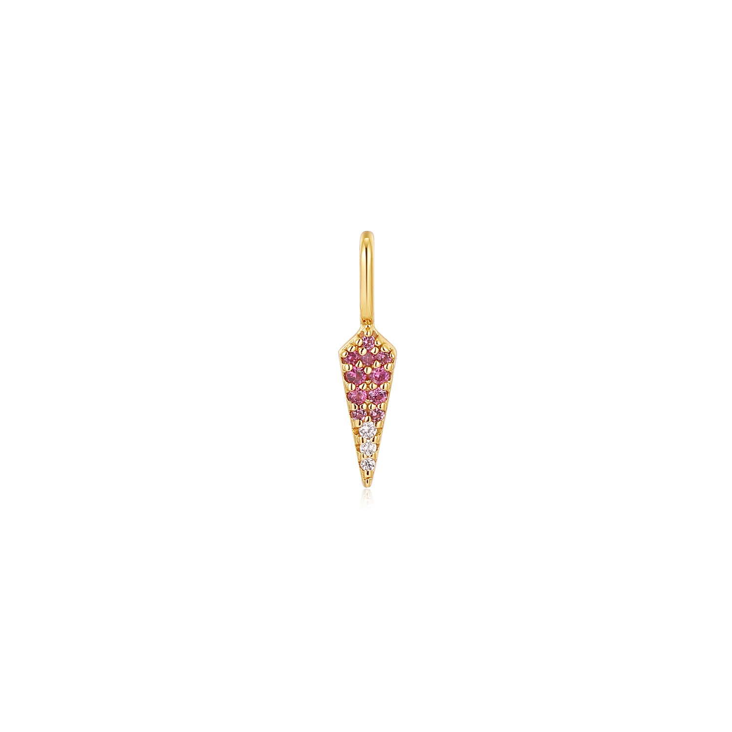 Productbeschrijving 
Geef je ketting een upgrade met deze levendige roze bedel.  De bedel bevat zirkonia's en roze korund edelstenen en is gemaakt van 925 sterling zilver met 14 karaat gouden plating. Bevestig je bedel eenvoudig aan een kettng, armband of connector.

Het Merk
GeÃ¯nspireerd door de laatste fashion trends is Ania Haie het toonaangevende sieradenmerk voor hoogkwalitatieve maar ook betaalbare zilveren sieraden, zonder op de kwaliteit in te leveren. Iedere collectie is gebaseerd op de laatste catwalktrends, waardoor Ania Haie snel tot hÃ©t sieradenmerk voor stijlbewuste consumenten is verkozen. Elk sieraad wordt ontworpen om te combineren met andere sieraden waardoor je je eigen look kunt creÃ«ren. Maar ook zijn Ania Haie sieraden opvallend genoeg om op zichzelf te dragen.

How It All Started
Met een passie voor kwalitatieve sieraden met stijl Ã©n het besef dat de mode bewuste vrouw niet wil inleveren op kwaliteit is Ania Haie geboren. De Ania Haie oprichters zagen later dat de moderne vrouw van vandaag graag sieraden combineert en layered om haar individualiteit te omarmen, de kans werd aangegrepen en de droom werd werkelijkheid.

Volg ons ook op social media
Wil jij op de hoogte blijven van nieuwe collecties, toffe combinaties en de laatste sieraden trends? Hou ons dan ook in de gaten op social media. Daarnaast inspireren wij jou dagelijks met verschillende looks en mix & match combinaties! Deel gerust jouw eigen unieke Ania Haie look door de hashtag #aniahaiexme te gebruiken. Wie weet wordt jouw look gerepost op Ã©Ã©n van onze kanalen!
Je kunt ons volgen op Facebook en Instagram.