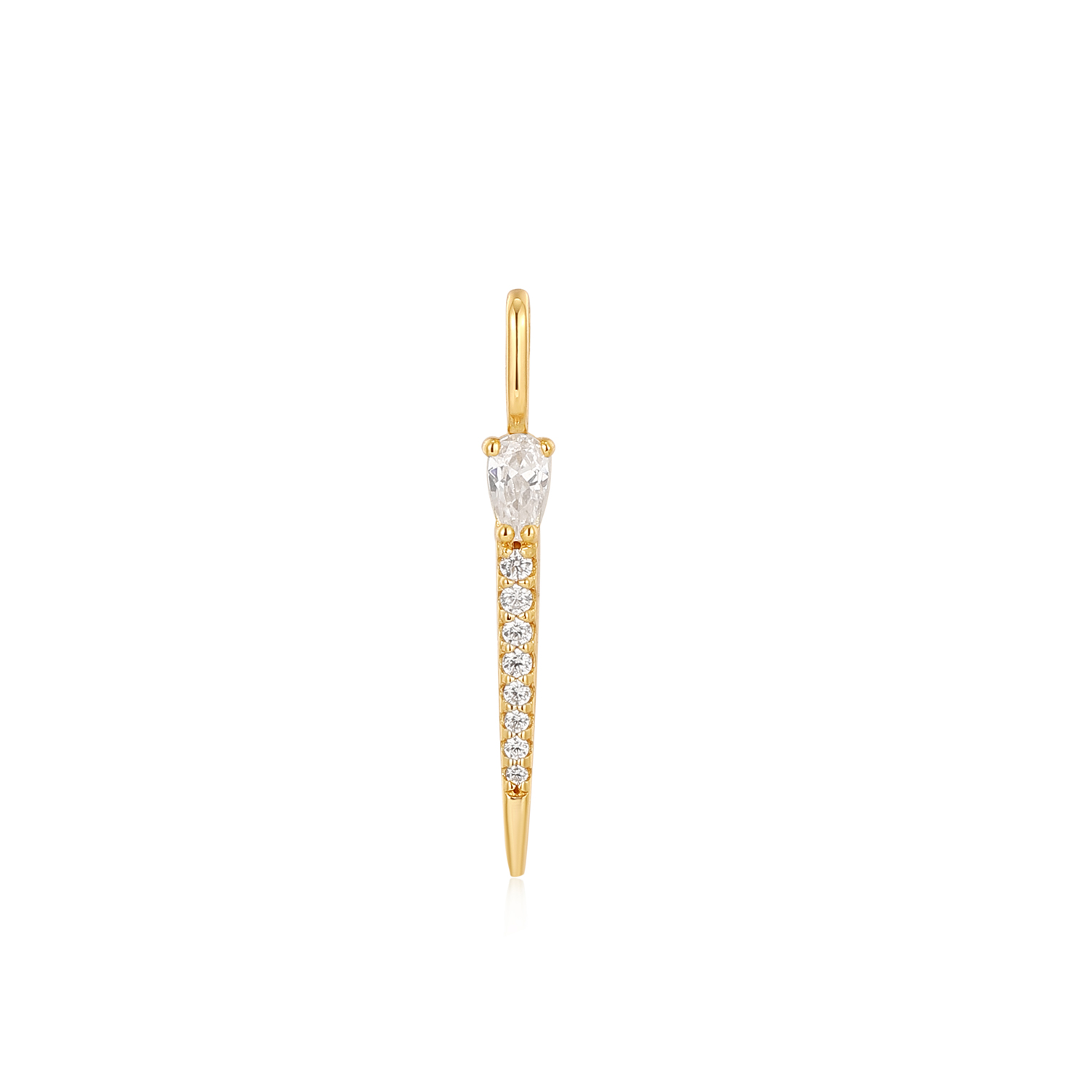 Productbeschrijving 
Geef je ketting een upgrade met deze staafvormige bedel. De bedel bevat sprankelende zirkonia stenen en is gemaakt van 925 sterling zilver met 14 karaat gouden plating. Bevestig je bedel eenvoudig aan een kettng, armband of connector.

Het Merk
GeÃ¯nspireerd door de laatste fashion trends is Ania Haie het toonaangevende sieradenmerk voor hoogkwalitatieve maar ook betaalbare zilveren sieraden, zonder op de kwaliteit in te leveren. Iedere collectie is gebaseerd op de laatste catwalktrends, waardoor Ania Haie snel tot hÃ©t sieradenmerk voor stijlbewuste consumenten is verkozen. Elk sieraad wordt ontworpen om te combineren met andere sieraden waardoor je je eigen look kunt creÃ«ren. Maar ook zijn Ania Haie sieraden opvallend genoeg om op zichzelf te dragen.

How It All Started
Met een passie voor kwalitatieve sieraden met stijl Ã©n het besef dat de mode bewuste vrouw niet wil inleveren op kwaliteit is Ania Haie geboren. De Ania Haie oprichters zagen later dat de moderne vrouw van vandaag graag sieraden combineert en layered om haar individualiteit te omarmen, de kans werd aangegrepen en de droom werd werkelijkheid.

Volg ons ook op social media
Wil jij op de hoogte blijven van nieuwe collecties, toffe combinaties en de laatste sieraden trends? Hou ons dan ook in de gaten op social media. Daarnaast inspireren wij jou dagelijks met verschillende looks en mix & match combinaties! Deel gerust jouw eigen unieke Ania Haie look door de hashtag #aniahaiexme te gebruiken. Wie weet wordt jouw look gerepost op Ã©Ã©n van onze kanalen!
Je kunt ons volgen op Facebook en Instagram.