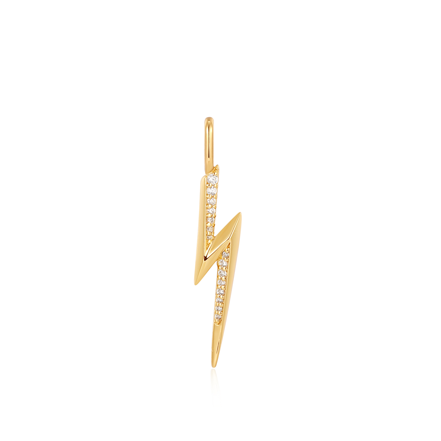 Productbeschrijving 
Geef je ketting een upgrade met deze bliksem bedel. De bedel bevat sprankelende zirkonia stenen en is gemaakt van 925 sterling zilver met 14 karaat gouden plating. Bevestig je bedel eenvoudig aan een kettng, armband of connector.

Het Merk
GeÃ¯nspireerd door de laatste fashion trends is Ania Haie het toonaangevende sieradenmerk voor hoogkwalitatieve maar ook betaalbare zilveren sieraden, zonder op de kwaliteit in te leveren. Iedere collectie is gebaseerd op de laatste catwalktrends, waardoor Ania Haie snel tot hÃ©t sieradenmerk voor stijlbewuste consumenten is verkozen. Elk sieraad wordt ontworpen om te combineren met andere sieraden waardoor je je eigen look kunt creÃ«ren. Maar ook zijn Ania Haie sieraden opvallend genoeg om op zichzelf te dragen.

How It All Started
Met een passie voor kwalitatieve sieraden met stijl Ã©n het besef dat de mode bewuste vrouw niet wil inleveren op kwaliteit is Ania Haie geboren. De Ania Haie oprichters zagen later dat de moderne vrouw van vandaag graag sieraden combineert en layered om haar individualiteit te omarmen, de kans werd aangegrepen en de droom werd werkelijkheid.

Volg ons ook op social media
Wil jij op de hoogte blijven van nieuwe collecties, toffe combinaties en de laatste sieraden trends? Hou ons dan ook in de gaten op social media. Daarnaast inspireren wij jou dagelijks met verschillende looks en mix & match combinaties! Deel gerust jouw eigen unieke Ania Haie look door de hashtag #aniahaiexme te gebruiken. Wie weet wordt jouw look gerepost op Ã©Ã©n van onze kanalen!
Je kunt ons volgen op Facebook en Instagram.