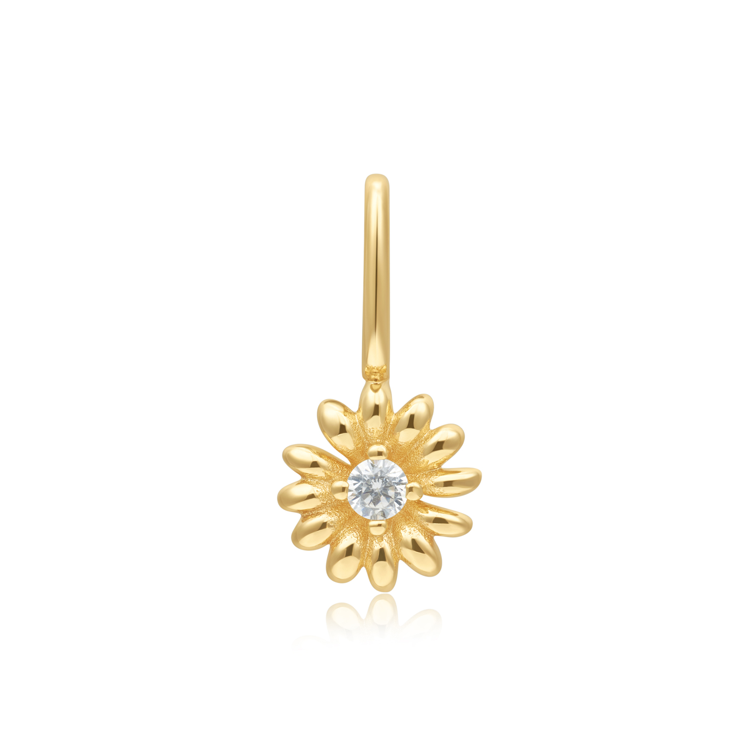 Voeg een bloemig detail toe aan je sieraden met deze ingewikkeld bewerkte margriet charm. Deze bedel is gemaakt van sterling zilver verguld met 14 karaat goud en compleet met een fonkelende zirkonia steen. De bloem bedel heeft een eenvoudig lusontwerp en kun je aan elke ketting of armband uit de Pop Charms-collectie schuiven. 

HET MERK
GeÃ¯nspireerd door de laatste fashion trends is Ania Haie het toonaangevende sieradenmerk voor hoogkwalitatieve maar ook betaalbare zilveren sieraden, zonder op de kwaliteit in te leveren. Iedere collectie is gebaseerd op de laatste catwalktrends, waardoor Ania Haie snel tot hÃ©t sieradenmerk voor stijlbewuste consumenten is verkozen. Elk sieraad wordt ontworpen om te combineren met andere sieraden waardoor je je eigen look kunt creÃ«ren. Maar ook zijn Ania Haie sieraden opvallend genoeg om op zichzelf te dragen.

SPECIFICATIES
- Ania Haie
- Pop Charms
- 925 zilver GP
- Daisy
- AH NC055-11G