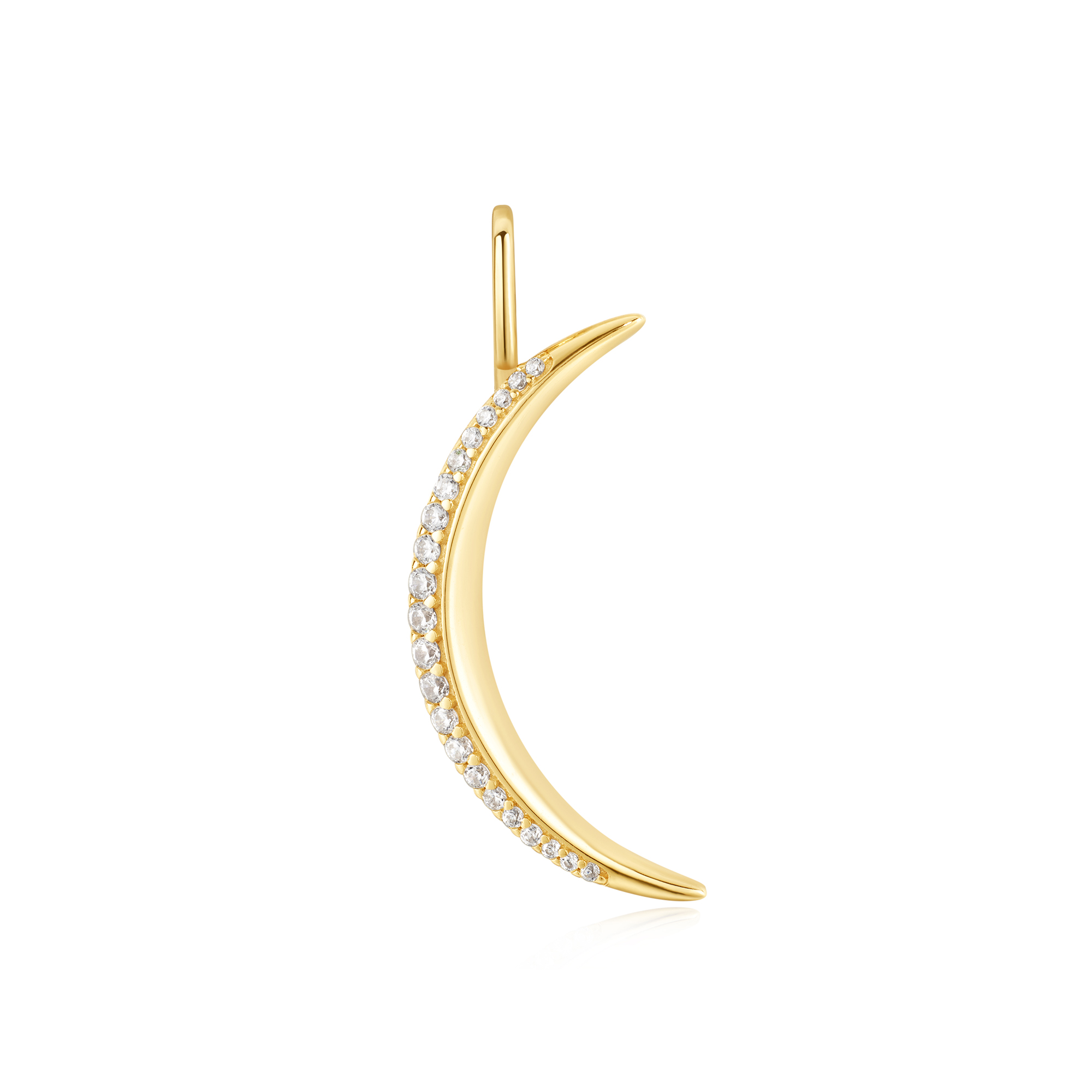 Omarm de gloed van onze unieke charm, een hemels sieraad dat de magie van maanallures uitstraalt. Dit sieraad heeft een delicaat maansilhouet en is ingelegd met pavÃ© gezette zirconia steentjes. Verhoog je ketting met dit opvallende sieraad en je zult zien dat je het gemakkelijk kunt combineren met andere kettingen of armbanden.

HET MERK
GeÃ¯nspireerd door de laatste fashion trends is Ania Haie het toonaangevende sieradenmerk voor hoogkwalitatieve maar ook betaalbare zilveren sieraden, zonder op de kwaliteit in te leveren. Iedere collectie is gebaseerd op de laatste catwalktrends, waardoor Ania Haie snel tot hÃ©t sieradenmerk voor stijlbewuste consumenten is verkozen. Elk sieraad wordt ontworpen om te combineren met andere sieraden waardoor je je eigen look kunt creÃ«ren. Maar ook zijn Ania Haie sieraden opvallend genoeg om op zichzelf te dragen.

SPECIFICATIES
- Ania Haie
- Bedel
- 925 zilver met gold/ rhodium plating
- AH NC060-03G