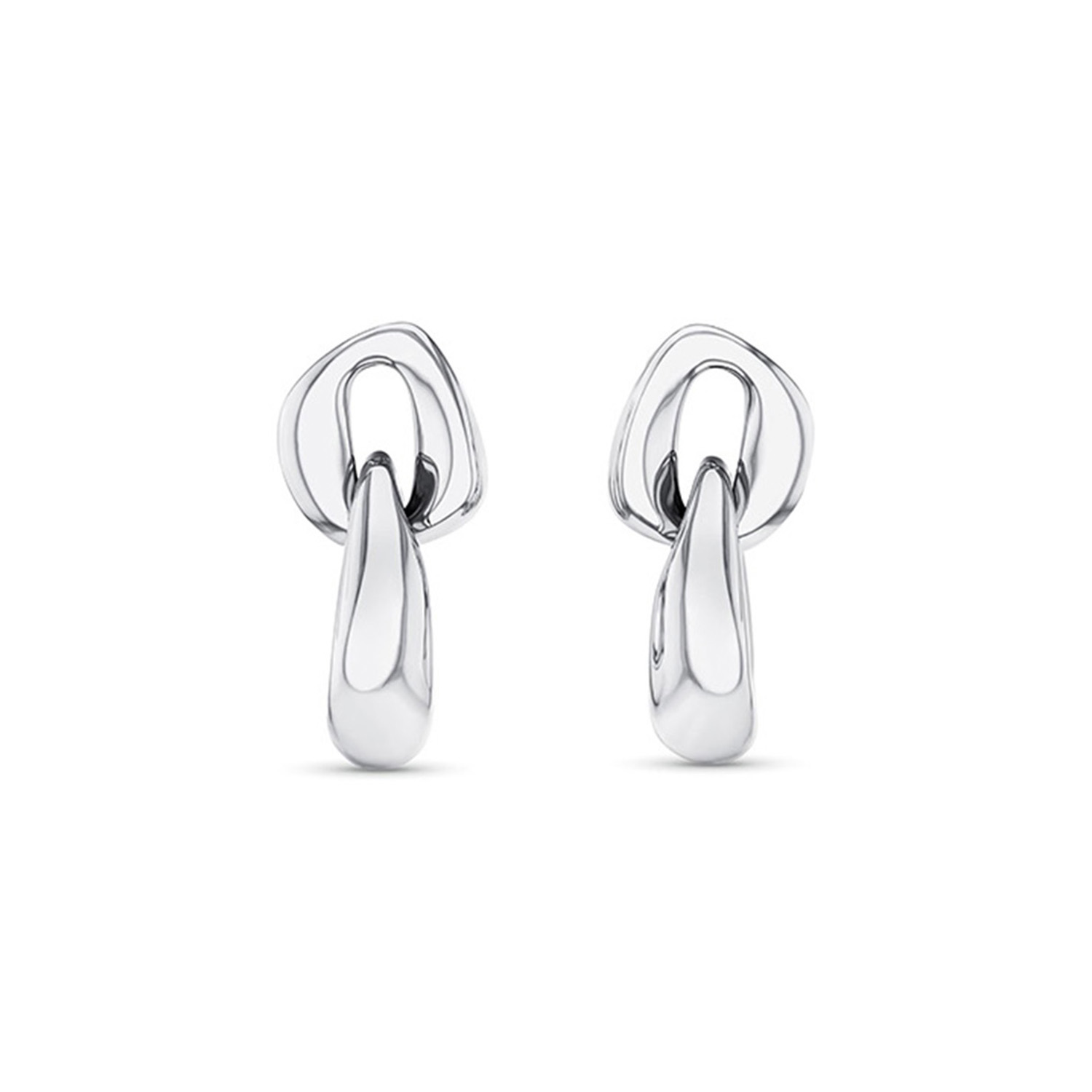 Calvin Klein oorstekers, gemaakt van hoogwaardig staal en hebben een zilver kleur.Diameter is 17mm .CJ35000654