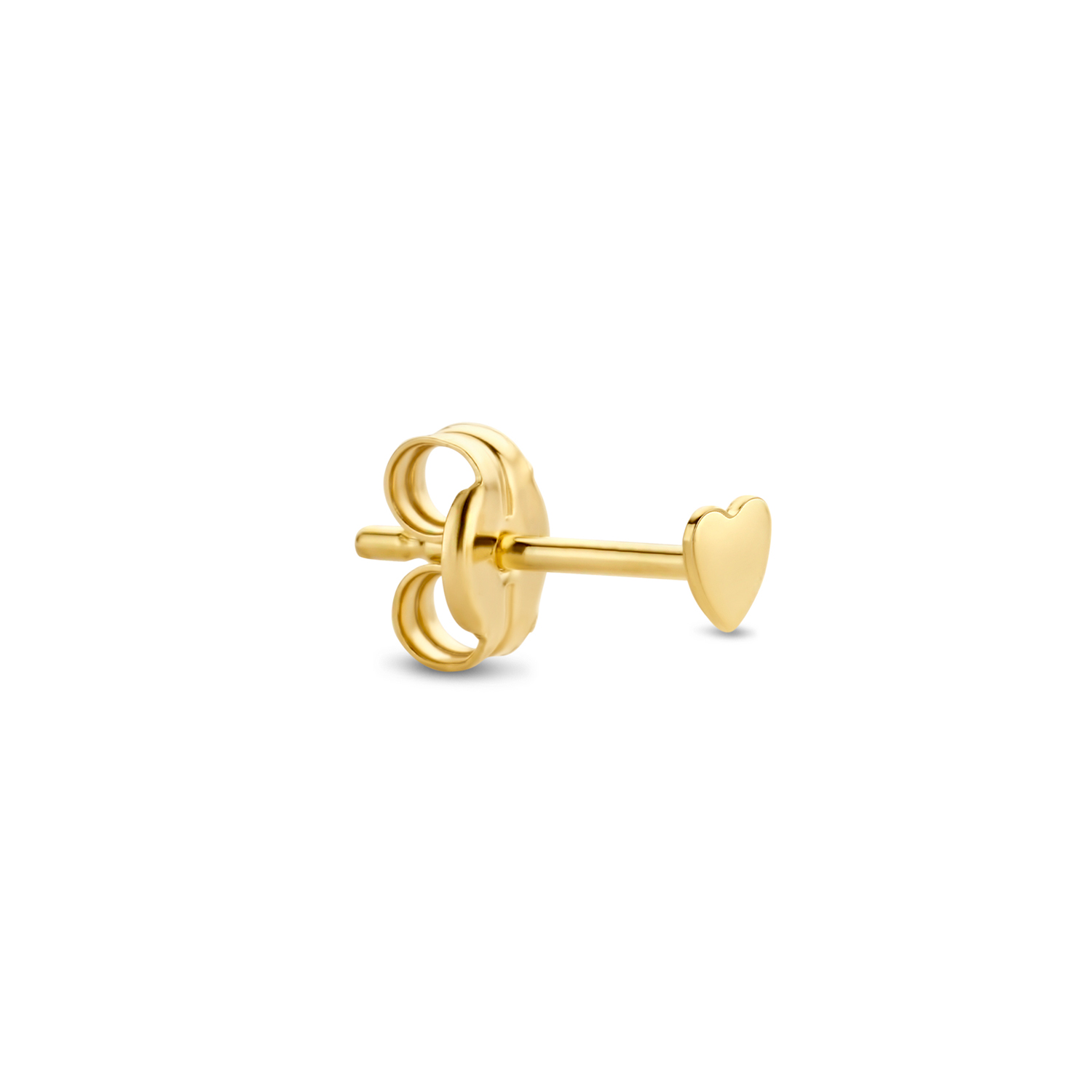 Mini Single Heart Stud 
De Mini Single Heart Stud is gemaakt van 14K goud. De oorbel in de vorm van een hartje is perfect om te mixen met andere oorbellen. Deze kleine oorbellen zijn ook geschikt als piercing voor helix en tragus.

Fijne 14 karaats sieraden, waarbij layering en stacking centraal staan: Jackie! Elk ontwerp is tijdloos en verfijnd, handgemaakt met echt vakmanschap. Voor de collectie van Jackie heb ik mij laten inspireren door vrouwen in de meest bruisende steden van de wereld. Voor sieraden is slechts één regel van toepassing: ‘more=more’. Creëer de mooiste combinaties! Drie colliers, twee armbanden en zes ringen aan één hand, zijn geen uitzondering.

Specificaties
- Enkele oorsteker
- Materiaal: 14 Karaat - Geelgoud - 585
- Afmeting: 3 x 3mm
- Artikelnummer: JKS20.002