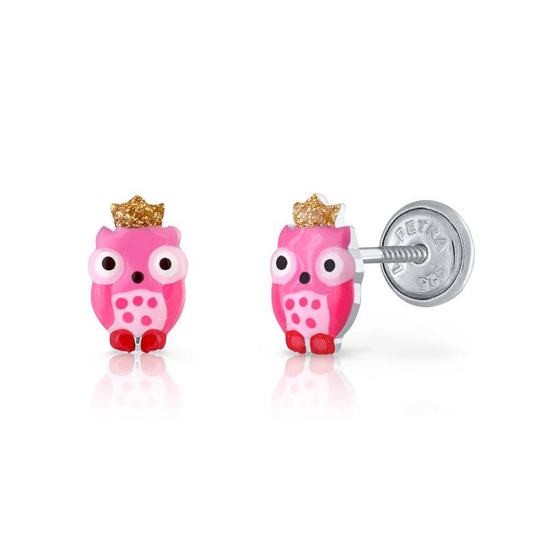 Wist jij dat een uil symbool staat voor wijsheid? Met deze oorknopjes van Lapetra ben jij dus super wijs! Uniek aan deze oorbellen is de handige schroefsluiting. Hierdoor zijn de oorbellen comfortabel met dragen. Ideaal!