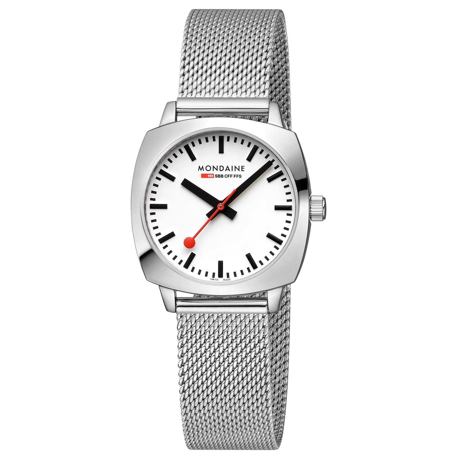 Mondaine - Petite Cushion 36.5mm 50m WR, Saffierglas - MSL.31110.SM