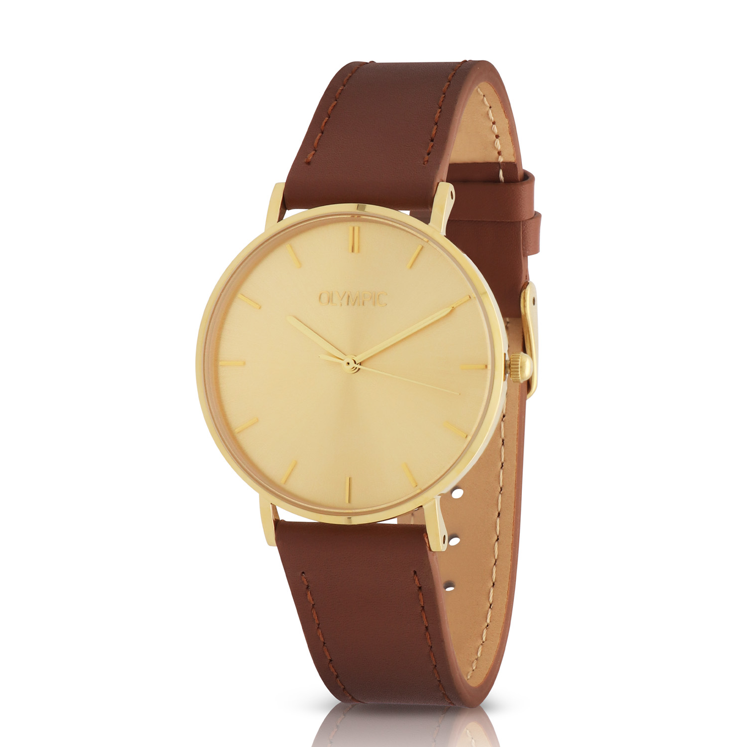 Olympic OL66DDL010 Horloge Dames Bruin 36mm