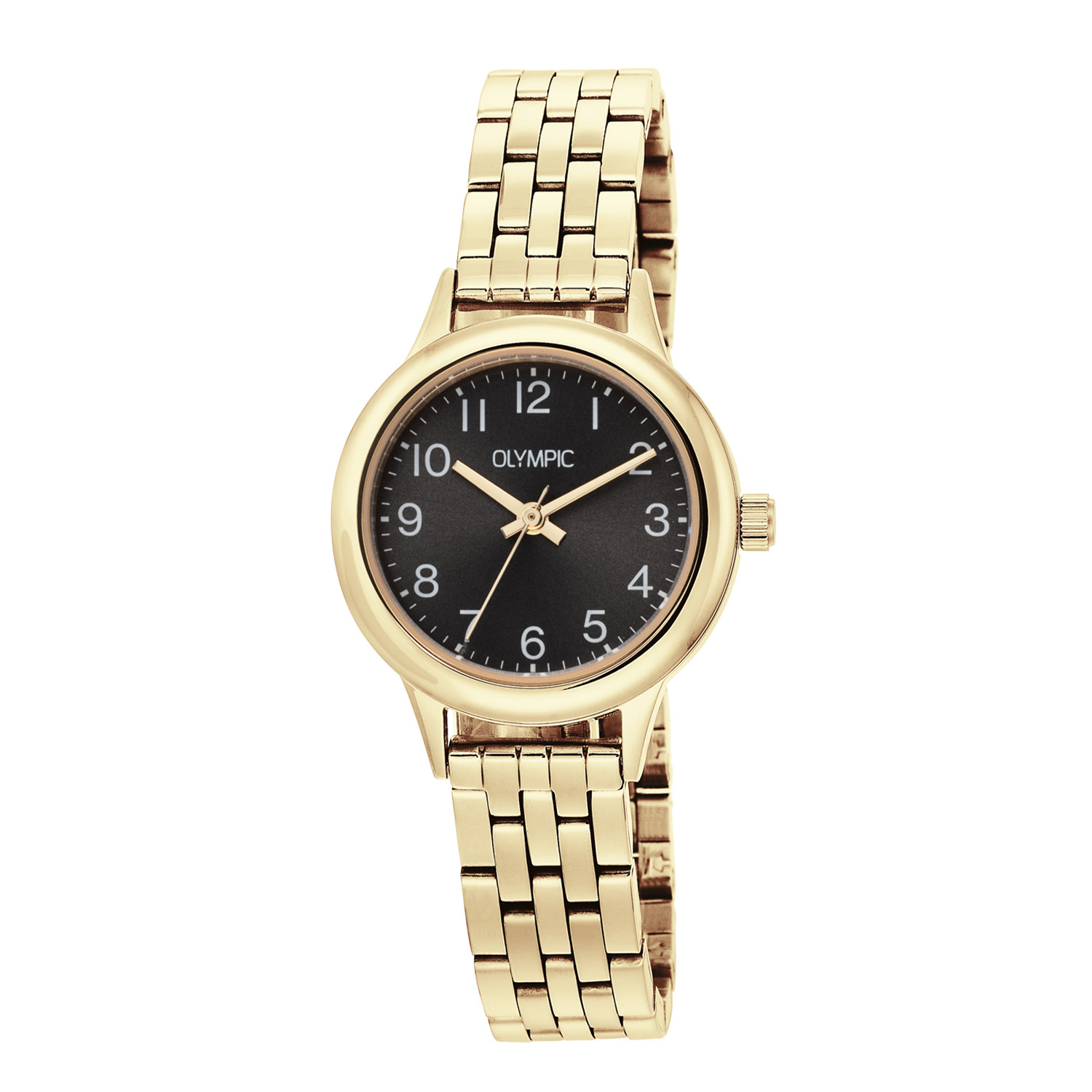 Olympic OL80DDD002 Yara Horloge Staal 28mm 
Dit unieke Olympic horloge met artikelnummer: OL80DDD002 is een dameshorloge met een chique uitstraling. Het horloge heeft een ronde goudkleurige stalen kast met een grijze sunray wijzerplaat met cijfers. Aan de kast zit een stalen fijne goudkleurige schakelband met vouwsluiting. Het horloge heeft een mineraalglas, een doorsnee van 28mm en is 5ATM.

Het merk:
Een mooi horloge hoeft niet duur te zijn! Het Nederlandse horlogemerk Olympic levert stoere chronografen, slimline series, digitale uurwerken en elegante dameshorloges. De prijs-kwaliteitverhouding staat bij Olympic hoog in het vaandel met prijzen die uiteenlopen van â¬ 34,95 tot en met â¬ 159,00.

100% Nederlands ontwerp, waterdicht en standaard 3 jaar fabrieksgarantie.

Specificaties:
- Ronde kast Ã 28mm
- Stalen horlogekast
- Grijze wijzerplaat
- Stalen schakelband
- 5ATM 
- Standaard 3 jaar fabrieksgarantie
- Mineraalglas