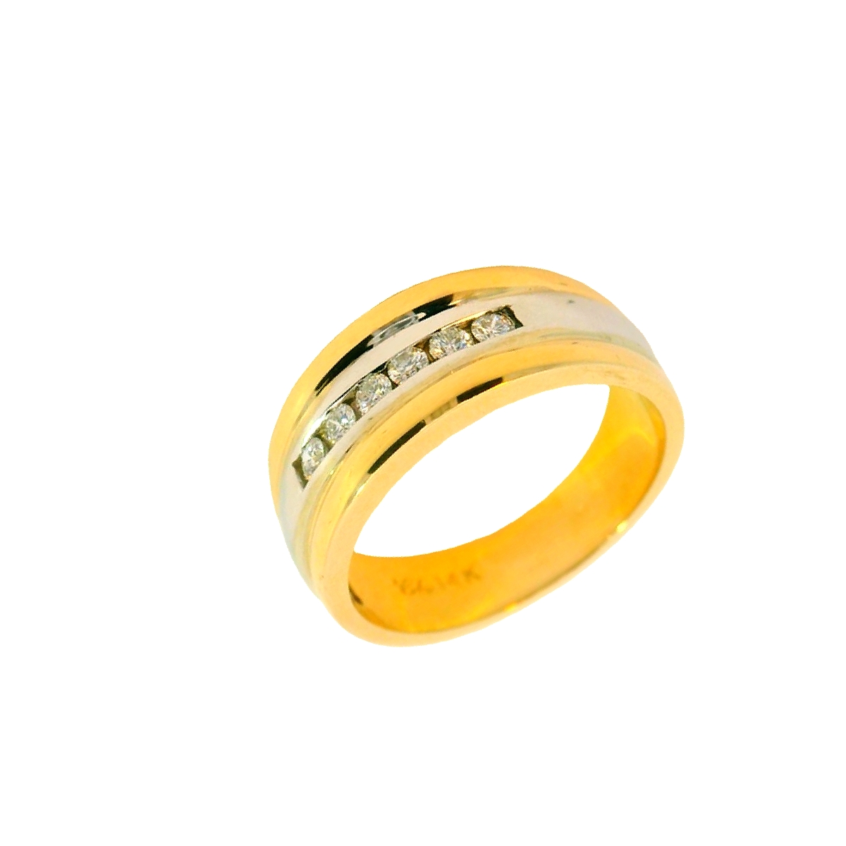 Deze adembenemende 14-karaat bicolor gouden ring (6.92 gr) is een meesterwerk van elegantie en verfijning. Het ontwerp combineert het warme geelgoud met het stralende witgoud, wat een prachtig contrast creëert en de ring een moderne uitstraling geeft. In het midden schitteren meerdere zorgvuldig geselecteerde diamanten, die de ring tot leven brengen met hun betoverende schittering en tijdloze schoonheid.
De diamanten zijn perfect geplaatst, zodat hun sprankeling optimaal wordt benadrukt en elke beweging een vleugje glamour toevoegt. Deze bicolor gouden ring is de ultieme keuze voor wie op zoek is naar een luxe sieraad dat zowel elegant als opvallend is.
Of je nu een speciale gelegenheid viert of je look een beetje extra wilt geven, deze ring voegt een vleugje luxe toe aan elke stijl.
De ring is verkrijgbaar in meerdere afmetingen.
