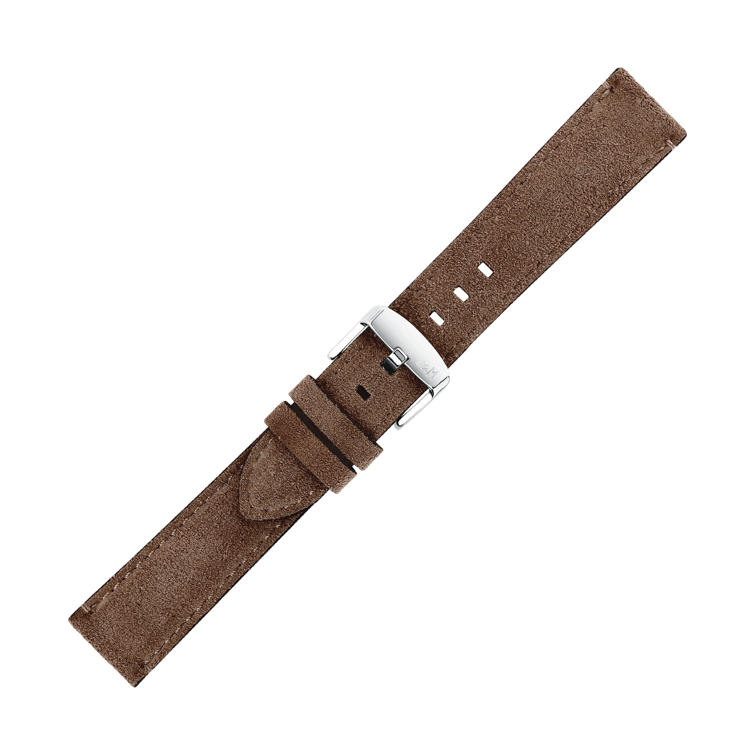 De Morrelato horlogeband Schumann is gemaakt van hoogwaardig suede kalfsleer in de kleur bruin. Het bandje heeft een stijlvolle en luxe uitstraling en is perfect te combineren met zowel casual als formele outfits. Draag het bandje om je pols voor een verfijnde en trendy look. Het is een must-have accessoire voor elke horlogeliefhebber.