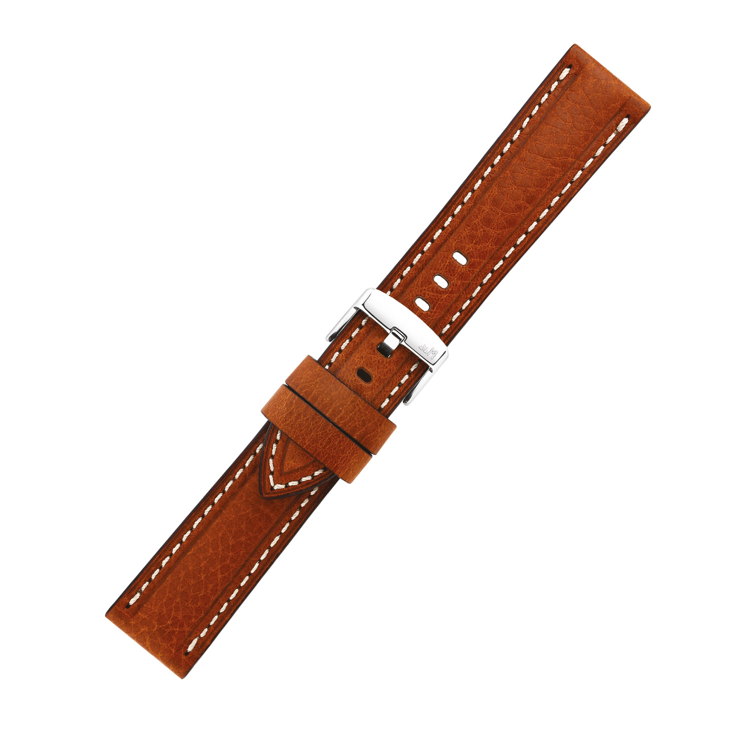 Dit horlogebandje van Morellato is gemaakt van echt leer en handgemaakt met oog voor detail. Het bandje is gestikt en heeft een mooie cognackleur die perfect past bij elk horloge met een breedte van 22 mm. Draag dit bandje met trots en stijl om je pols voor een klassieke uitstraling. Maak je horloge compleet met dit prachtige accessoire!