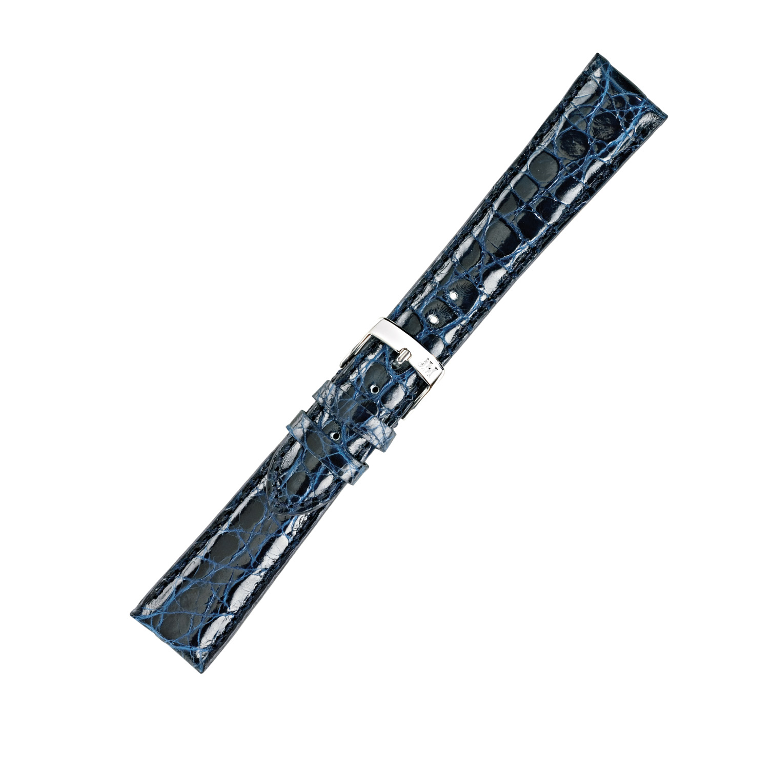 Dit standaardmodel Morellato Horlogeband Amadeus van krokodillenleer in blauw met een breedte van 20mm biedt een luxe uitstraling en hoogwaardige kwaliteit. De band is voorzien van een stijlvolle gespsluiting die zorgt voor een comfortabele pasvorm om de pols. Draag het horlogebandje in combinatie met een klassiek horloge voor een verfijnde uitstraling.