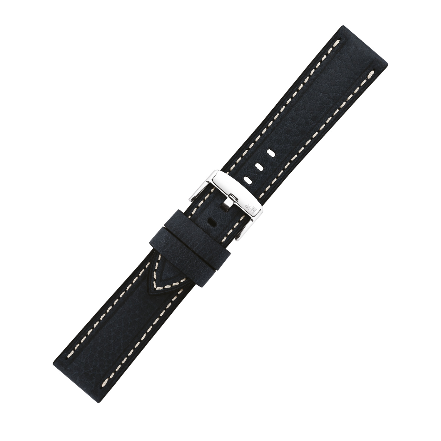 Dit prachtige Morellato Horlogeband Carra is handgemaakt van blauw leer met gestikte details. Het bandje is 24mm breed en past perfect bij verschillende horloges. Het is stijlvol, duurzaam en comfortabel om te dragen. Draag het bandje met trots en geef je horloge een unieke uitstraling. Maak jouw look compleet met deze eyecatcher!