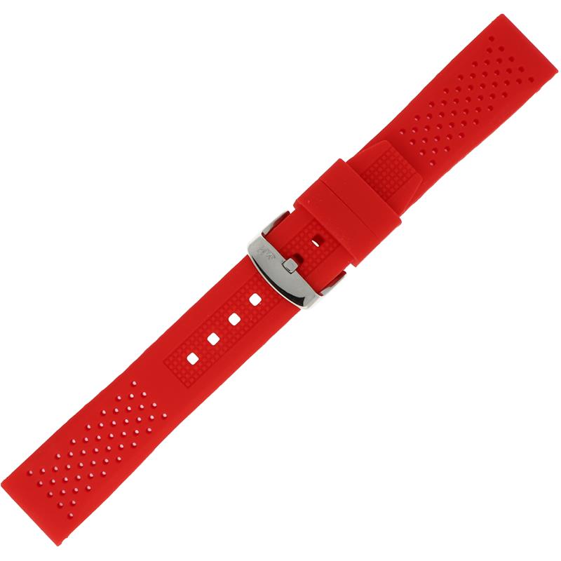 Dit is een rode horlogeband van het merk Morellato uit de serie Sport Collection