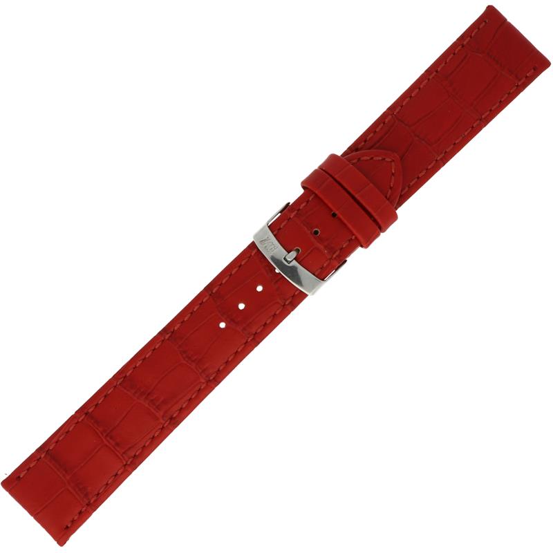 Dit 22mm Morellato Horlogebandje heeft een opvallende croco print in de kleur rood. Het bandje is gemaakt van hoogwaardig materiaal en is geschikt voor vrijwel elk horloge. De beste manier om het te dragen is door het te combineren met een klassiek, chic horloge voor een stijlvolle look. Voeg dit bandje toe aan jouw collectie voor een vleugje elegantie. Veelzijdig en modieus!