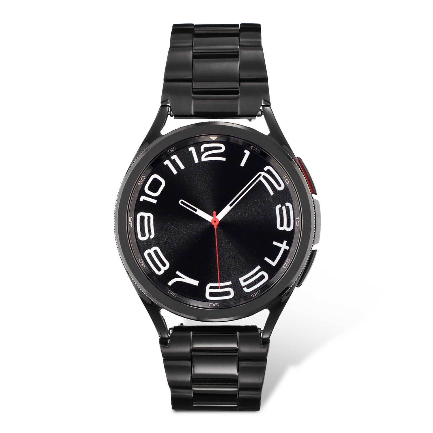 Samsung Galaxy Watch6 Classic SA.R950BRS Black 43mm 
De Galaxy Watch combineert de uitstraling van een luxe horloge met de geavanceerde functies van de SAMSUNG smartwatches. Deze unieke horloges zijn uitgerust met verwisselbare horlogebanden: een speciaal ontworpen stainless steel,- en een siliconen horlogeband. De Galaxy Watch6 is de smartwatch met Wear OS van SAMSUNG en biedt toegang tot je favoriete apps en dat allemaal om je pols. De Galaxy Watch is niet alleen zeer stijlvol, maar ook gebruiksvriendelijk. Om door apps, berichten en tekst te bladeren hoeft er alleen maar aan de roterende ring gedraaid te worden. De Galaxy Watch is stof- en spatwaterdicht en 5 ATM gecertificeerd. De extra features, zoals het kompas, hartritme sensor en nog heel veel meer maken de Galaxy Watch6 nog completer.

De Galaxy Watch heeft een Always On-display, waardoor je geen knop in te drukken om de tijd weer te geven. Het AMOLED-display kan ingesteld worden op een continue tijdsweergave, zodat dag en nacht te zien is hoe laat het is.

Highlights:
- Geschikt voor Android  
- De Galaxy Watch5 heeft een IP68-certificering. Het horloge is 5 ATM
- Dankzij de ingebouwde speaker en microfoon, kan er ook gebeld worden met het horloge
- Ontvang alle berichten van je telefoon op je horloge en reageer direct met quick reply’s
- Herkent meer dan 90 verschillende activiteiten
- Door de verschillende meters en tellers is het mogelijk om onder andere de hartslag, stappen, snelheid, slaap, luchtdruk, stress, hoogte- en diepte te meten
- D.m.v. de ingebouwde GPS, is het mogelijk om offline te navigeren (zonder dat de telefoon in de buurt is)
- Luister zonder smartphone naar muziek met Spotify premium
- Contactloos betalen met de LTE modellen
- Virtueel voice assistent