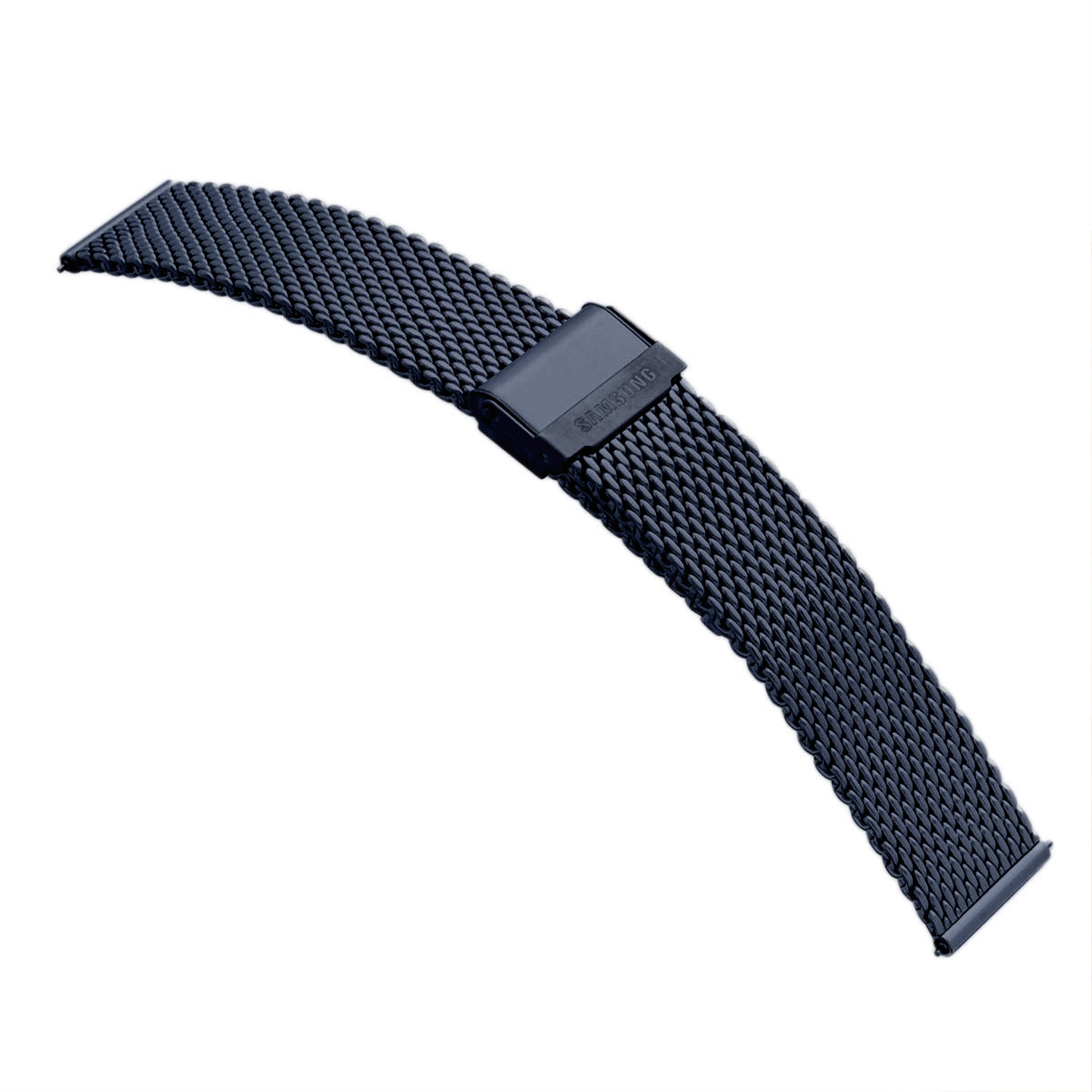 Samsung Galaxy Watch6 Milanese band SAB.R940BLRMLTE Blauw 
Deze officiële Samsung horlogeband komt uit de Special Edition collectie en speciaal ontworpen voor de Galaxy Watch. De blauwe grove milanese band met de rechte aanzet kan gemakkelijk zelf worden bevestigd door de Easy Click Pushpin en heeft een aanzetmaat van 20mm. Deze band is geschikt voor de kast grootte van 44mm. De band is in lengte verstelbaar en heeft een klapsluiting met extra beveiliging. De Galaxy Watch is stof- en spatwaterdicht en 5ATM gecertificeerd, waardoor er ook mee gezwommen kan worden.

Highlights:
- Stalen milanese band
- Kleur: Blauw
- Klapsluiting
- Aanzet 20mm
- Easy click