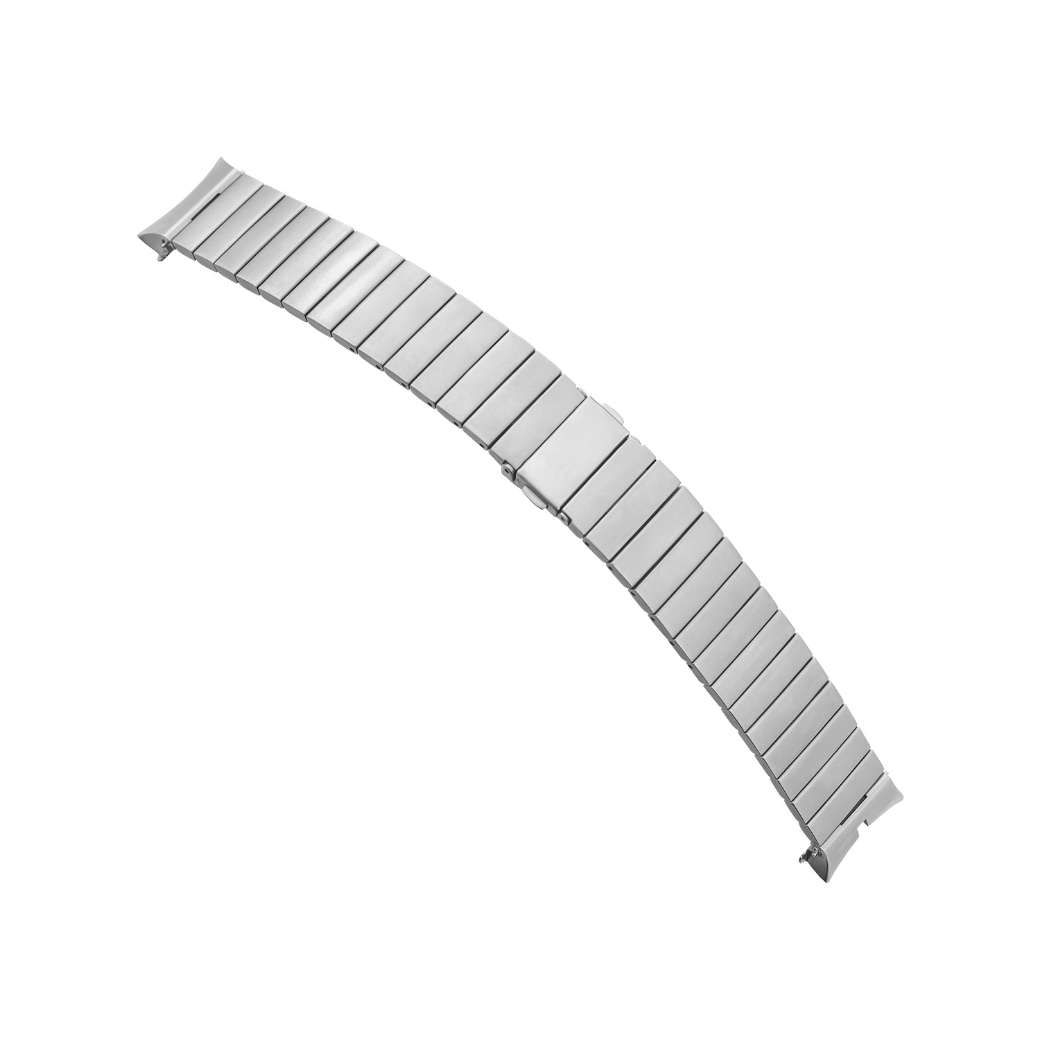 Samsung Galaxy Watch6 Bamboe band SAB.R940SB Zilver 
Deze officiële Samsung horlogeband komt uit de Special Edition collectie en speciaal ontworpen voor de Galaxy Watch. De zilverkleurige bamboe band met de speciale aanzet kan gemakkelijk zelf worden bevestigd door de Easy Click Pushpin en heeft een aanzetmaat van 20mm. Deze band is geschikt voor de kast grootte van 44mm. De band is in lengte verstelbaar en heeft een vouwsluiting. De Galaxy Watch is stof- en spatwaterdicht en 5ATM gecertificeerd, waardoor er ook mee gezwommen kan worden.

Highlights:
- Stalen bamboe band
- Kleur: Zilverkleurig
- Vouwsluiting
- Aanzet 20mm
- Easy click