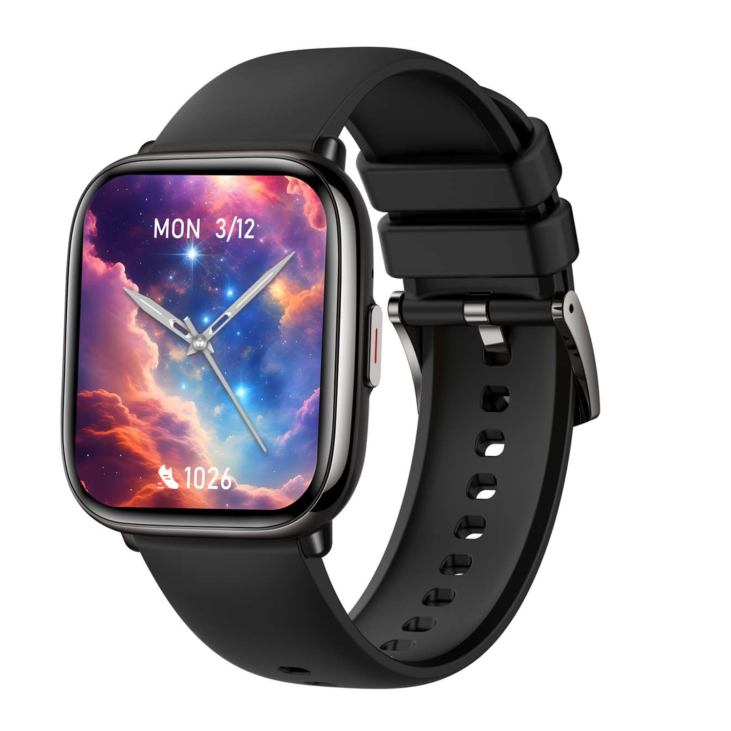 SMARTY2.0 SW081A Smartwatch Alloy Staal 40x35mm
Dit Smarty Smartwatch horloge met nr: SW081A is een stap in de toekomst. De zwarte kast is gemaakt van metaal met een gehard glas. Aan de kast zit een zwarte siliconen band met een gespsluiting. Het rechthoekige horloge heeft een afmeting van 40x35mm en is spatwaterdicht. Een mooi tussenmaatje voor alle polsen geschikt. Deze smartwatch is sportief, stijlvol, maar zeker gebruiksvriendelijk. Om door apps, berichten en tekst te bladeren hoeft je alleen maar op het glas te tikken of de knop te gebruiken. 

Merk:
SMARTY2.0
Smartwatches verbinden je met de wereld. 
SMARTY2.0 biedt een brede keuze aan vormen en functionaliteiten. Een ronde of rechthoekige smartwatch? Eentje voor de smalle pols? Een ladies watch of een kids watch?  SMARTY2.0 heeft het allemaal.
De keuze qua functionaliteiten is onuitputtelijk: bluetooth bellen, stappenteller, hartslag- en bloeddrukmeter,  meerdere verschillende sporttrackers, menstruatie en ovulatie herinneringen, ingebouwde GPS, vind mijn smartphone en heel veel meer. Maak je eigen keuze.
Iedere SMARTY werkt zowel met iOS als met Android en is moeiteloos via een QR-code te koppelen met iedere mobiele telefoon. 

Highlights:
- Geschikt voor Android en iOS  
- De Smartwatch heeft Bluetooth call 
- Hoge batterij efficientie
- 24 uur hartritme meting
- Bevat smart music 
- Door de verschillende meters en tellers is het mogelijk om onder andere de hartslag, stappen, snelheid, slaap, luchtdruk, stress, hoogte- en diepte te meten
- D.m.v. de ingebouwde GPS, is het mogelijk om offline te navigeren en achteraf je route terug te kijken (zonder dat de telefoon in de buurt is)
- Stof,- Waterdichtheid: IP68