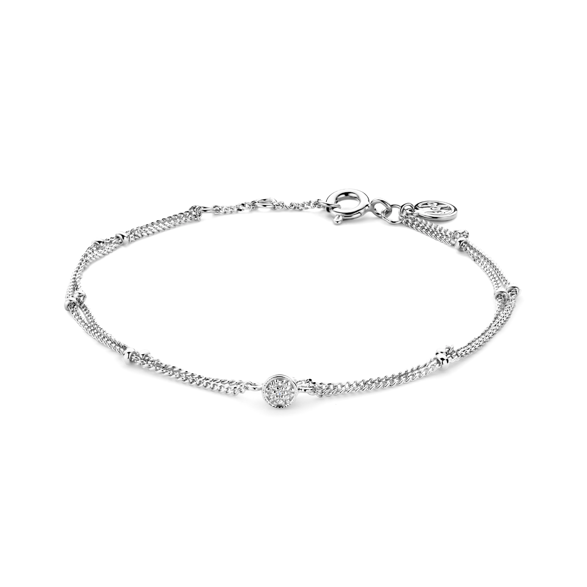 zilveren armband met diamant