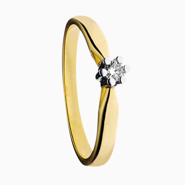 De Bicolor Eclat Ring met een diamant van 0.25 karaat. Door de witgouden zetting van de ring waar de diamant in word vast gehouden springt de diamant er mooi uit. Deze ring valt binnen de categorie sieraden, specifiek als een bicolor ring. Perfect om solo te dragen voor een subtiele look of te combineren met andere sieraden voor een gedurfde stijl. Ideaal voor elke gelegenheid!
deze ring is er in maat 54.