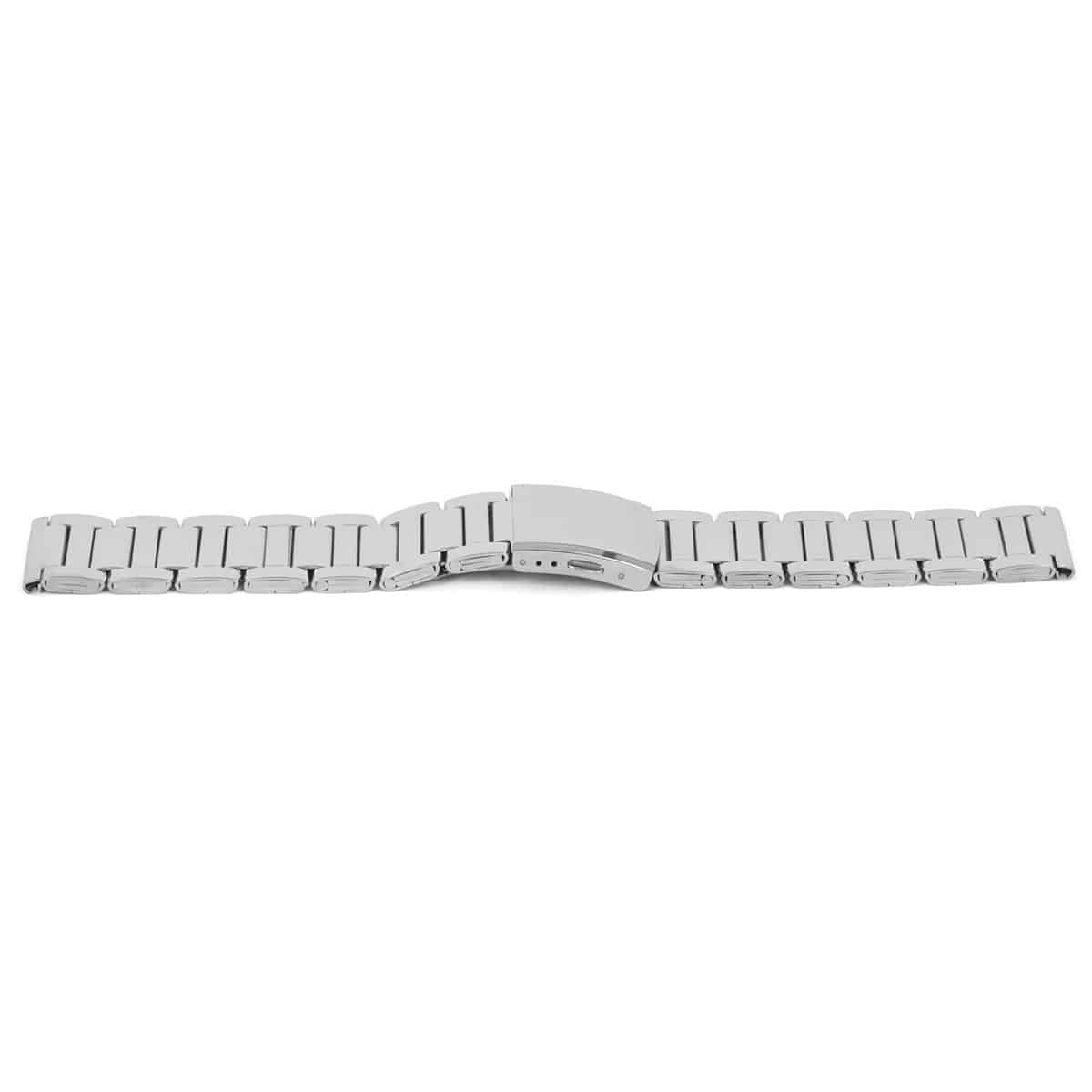 Horlogeband all stainless steel met klepsluiting.
Kleur band: Grijs/metaal
Band dikte: 3.6 mm
Band lengte: 175 mm
Band breedte: 22 mm
Gesp: All Stainless met beveiliging
Bekleding binnenband: NVT
Gestikt: NVT
Pushpin: Exclusief
EAN: 4780286320226