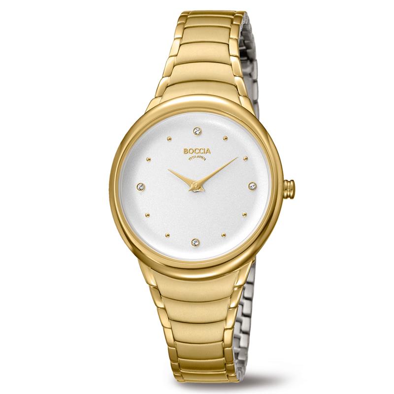 Der DAU-Q TI,GP,ZBL:SILB/STEINE/GOLD IND mit Modellnummer 3276-14 ist eine elegante Quarzuhr aus Titan mit analogem Zifferblatt, goldfarbenen Details und einem punktierten Index. Sie ist nickelfrei, antiallergisch und wasserdicht bis 3 ATM. Tragen Sie diese stilvolle Uhr am besten bei formellen oder geschäftlichen Anlässen für einen raffinierten Look.