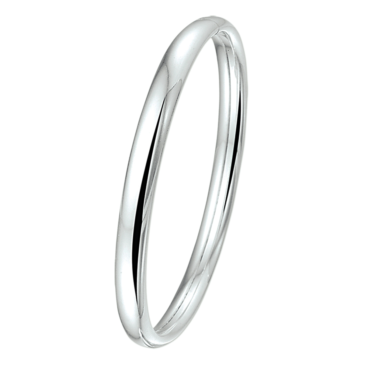 Beschrijving: Zilveren bangle armband met een ovale buis en een dop-sluiting. 
Uniekenummer serie: 27561

Breedte: 6 mm