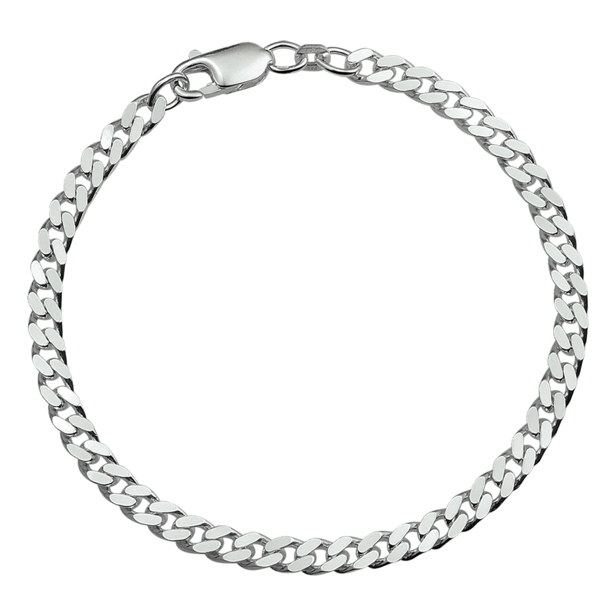 Zilveren  schakelarmband
