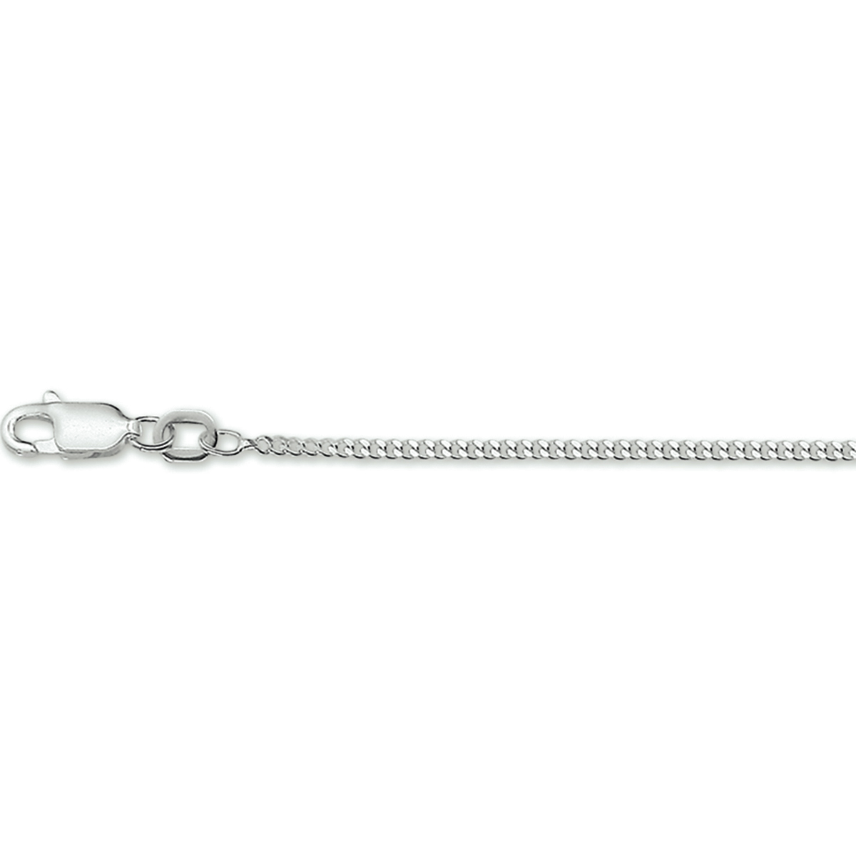 Zilveren collier met gourmet schakel. 
Doelgroep: unisex
Breedte: 1.6 mm
Langste lengte: 50 cm