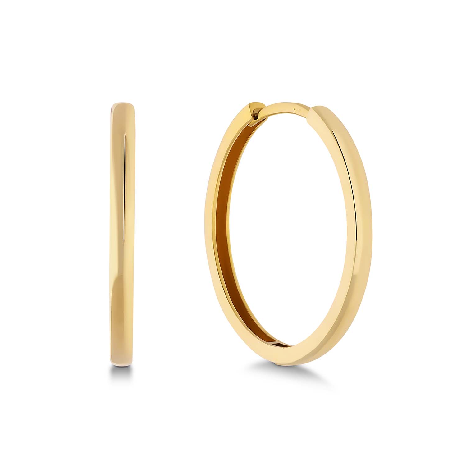Gouden creolen 14.kt 20.mm