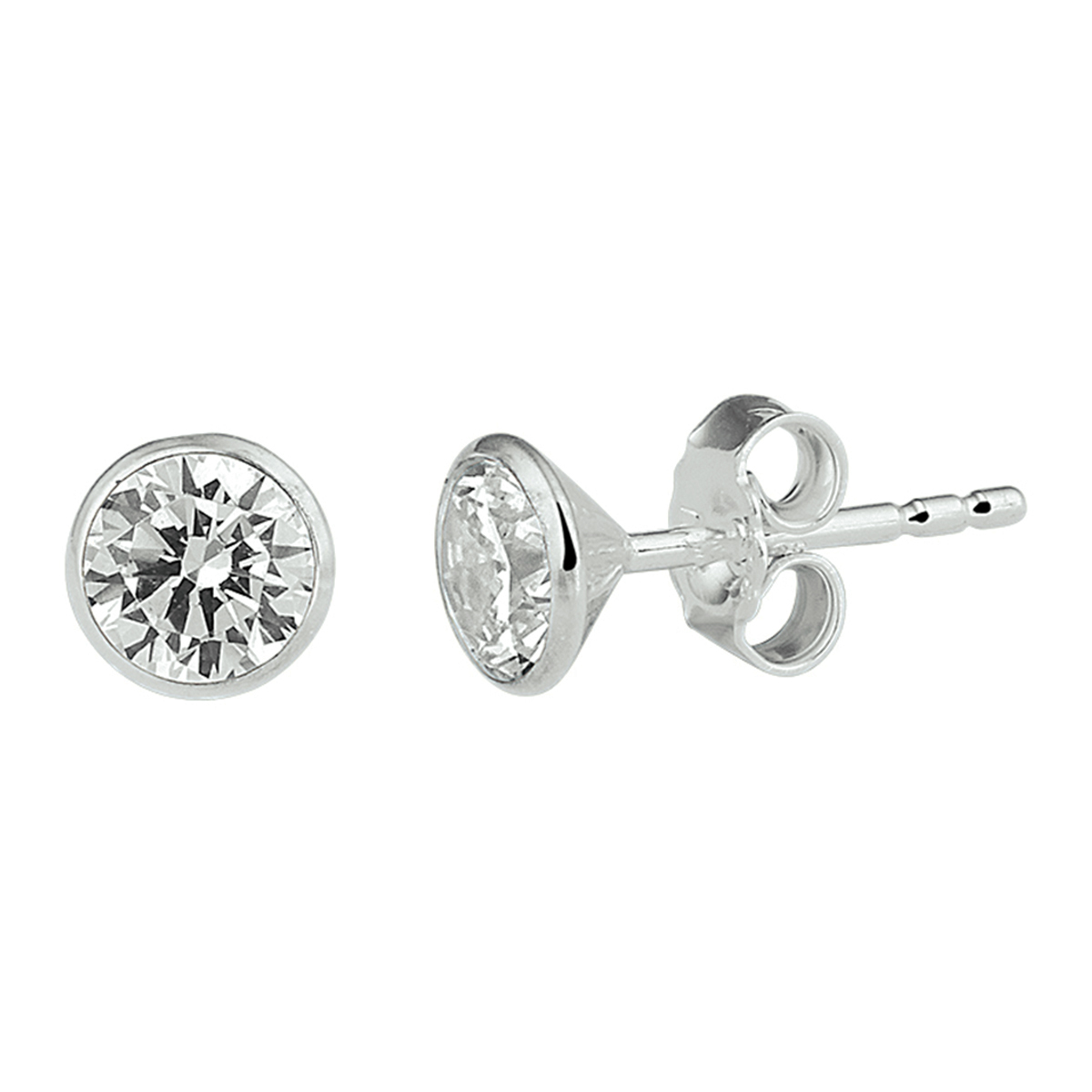 Deze oorknoppen zijn gemaakt van zilver en ze zijn zilverkleurig. Het is een sieraad voor dames.