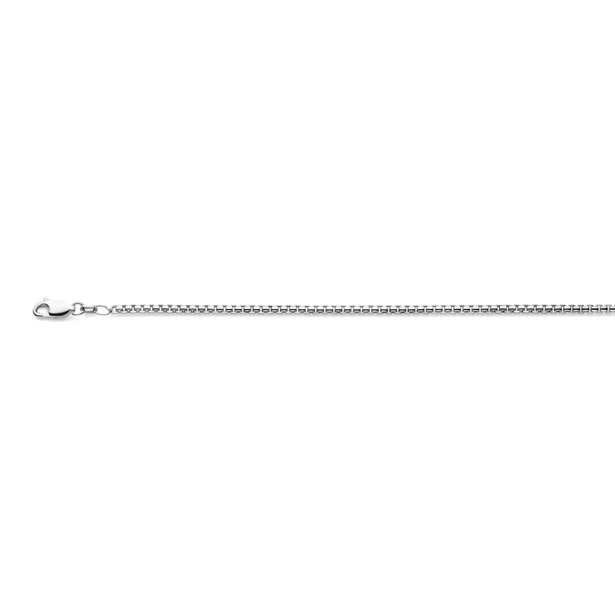 Beschrijving: Zilveren collier met venetiaanse schakel. 
Verpakt per: 1
Doelgroep: unisex
Breedte: 2 mm
Langste lengte: 50 mm