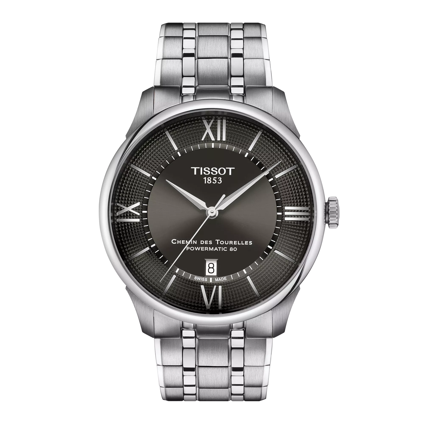 Tissot horloge Chemin Des Tourelles Staal/Grijs | T1394071106800