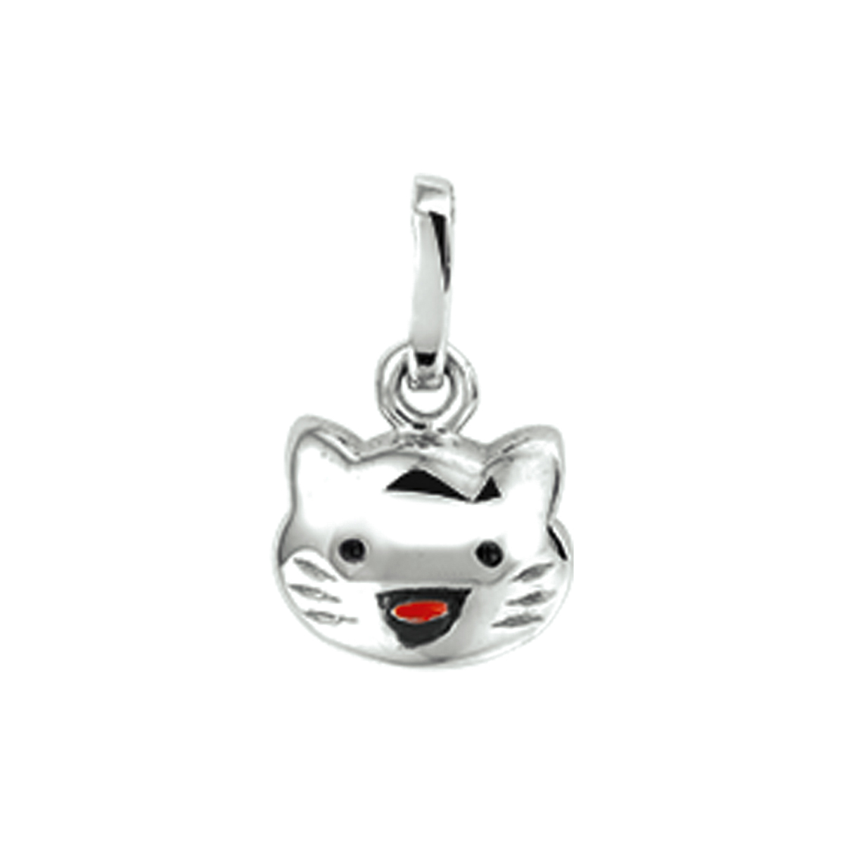 Gerhodineerde zilveren hanger van de kids collectie Silver Girls Jewels.
Breedte: 7.5 mm. Hoogte: 8.5 mm.