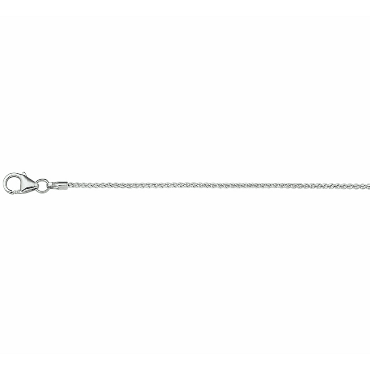 Zilveren collier met vossestaart schakel.
Doelgroep: dames
Breedte: 1.3 mm
Langste lengte: 42 cm