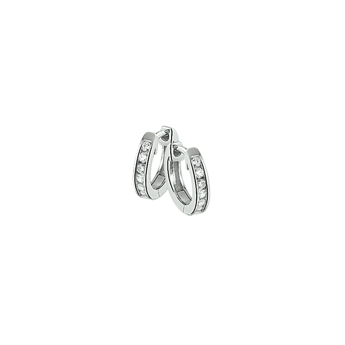 Deze oorringen zijn gemaakt van gerhodineerd zilver en ze zijn zilverkleurig. Het is een sieraad voor dames.