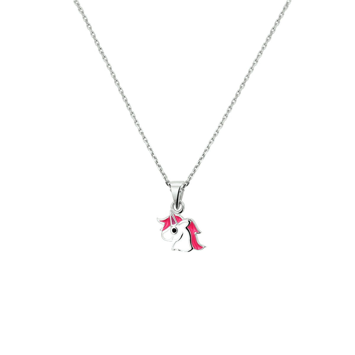 Collier eenhoorn zilver