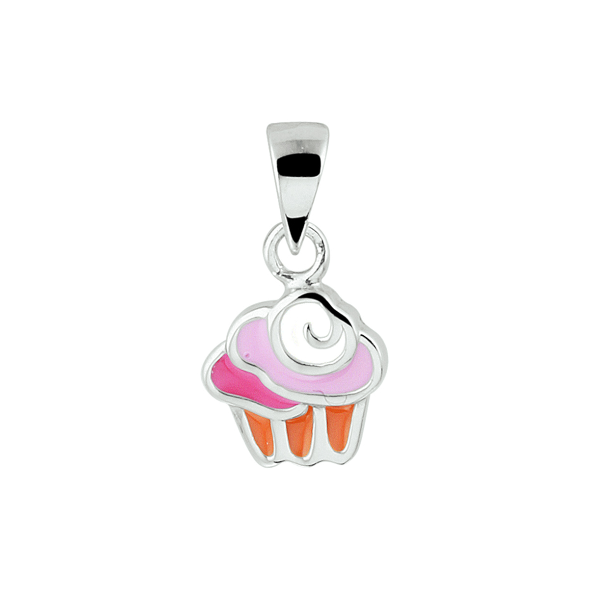 Beschrijving: Super leuke gerhodineerd zilveren cupcake hanger uitgevoerd met verschillende kleuren emaille. De hanger heeft een afmeting van 15x8mm. U kunt deze hanger combineren met bijpassende sieraden uit onze collectie.