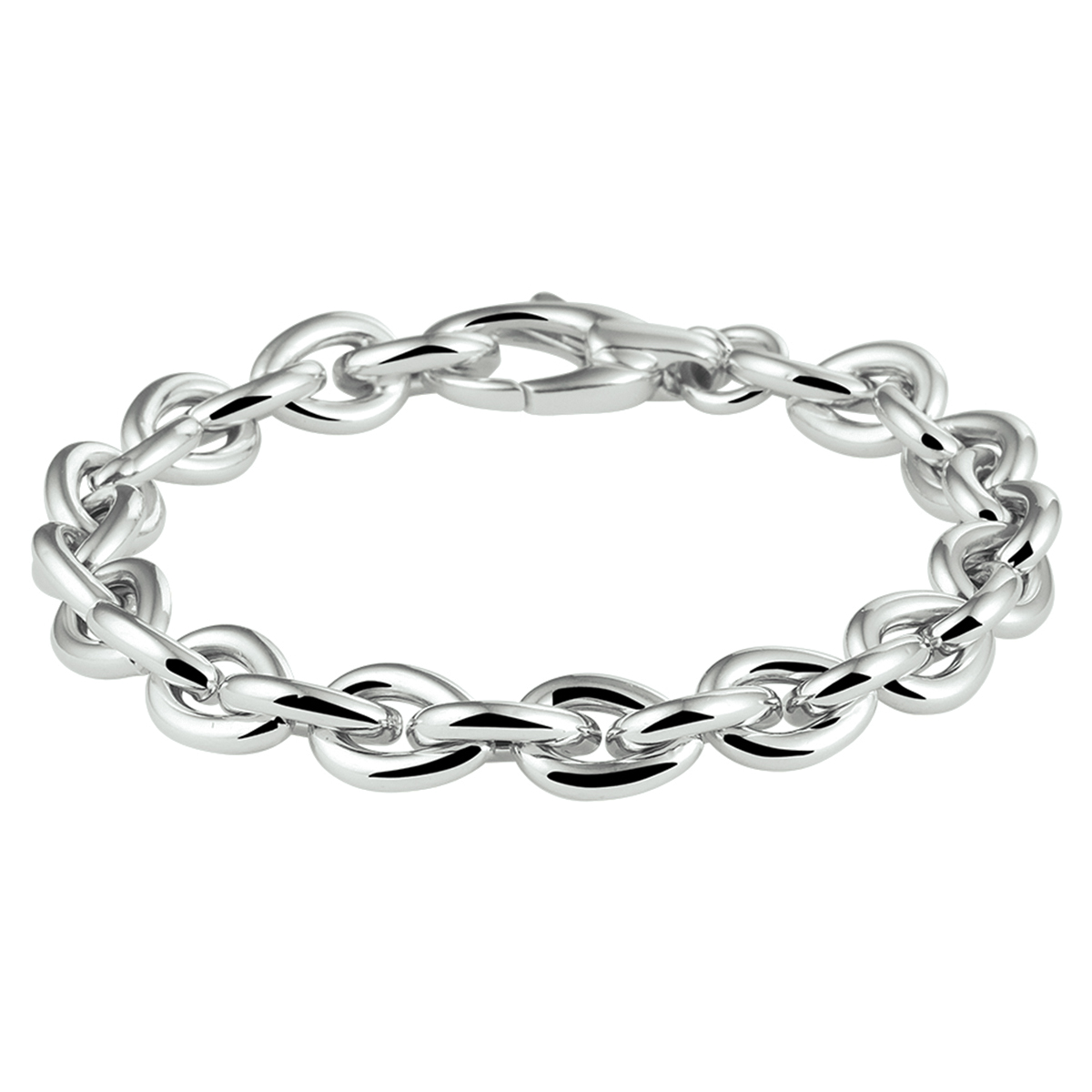 Zilveren schakelarmband 20,5cm en 9mm | 13.30164

