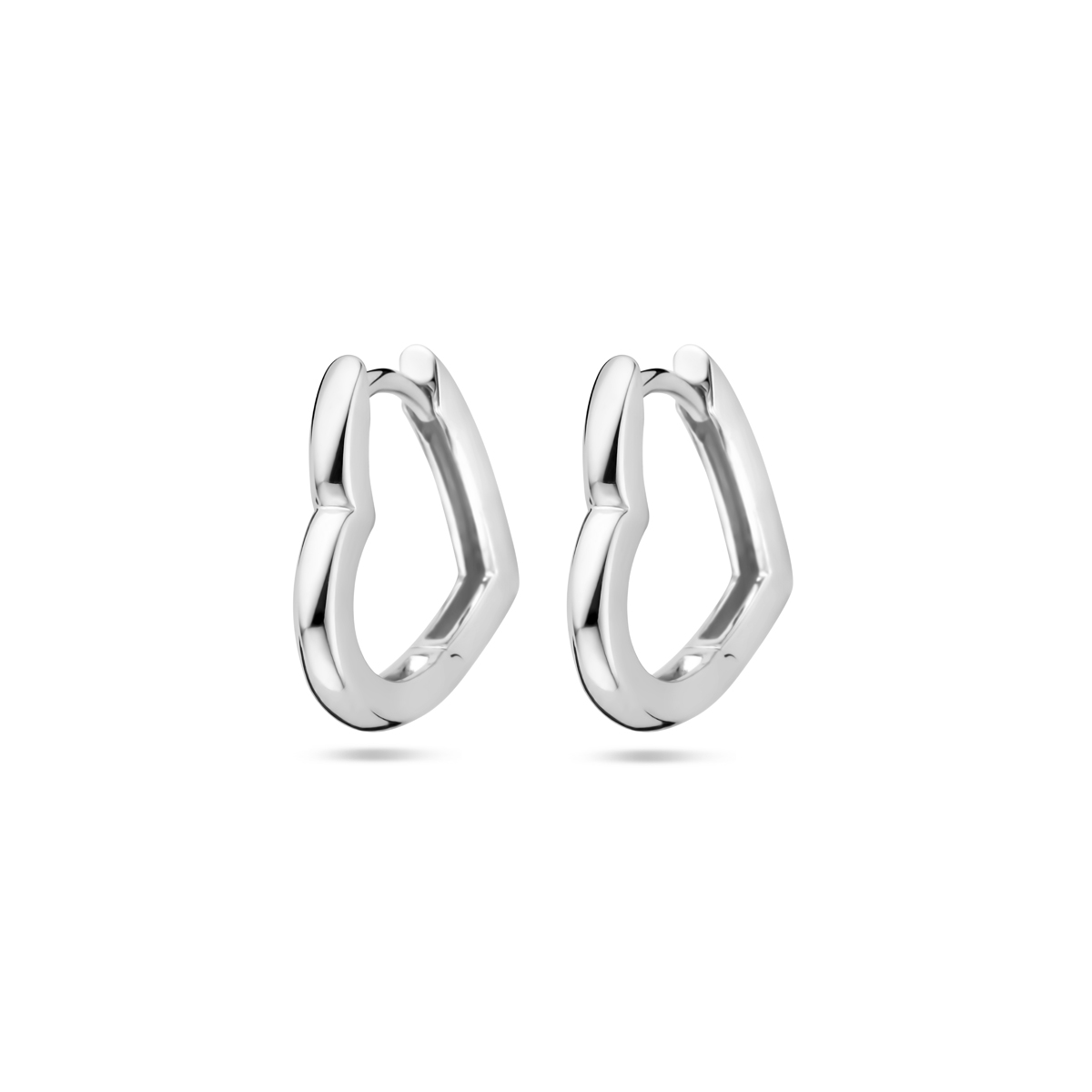 Gerhodineerd 925 zilveren klapoorringen met een afmeting van 16x15mm en een dikte van 2mm.